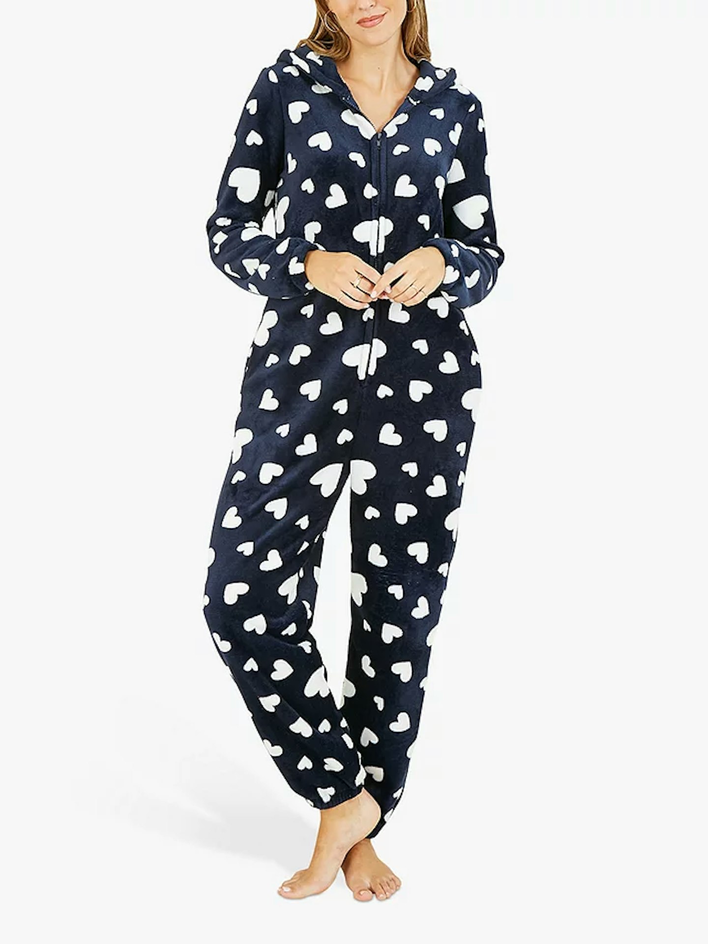 Yumi Super Soft Heart Print Onesie,