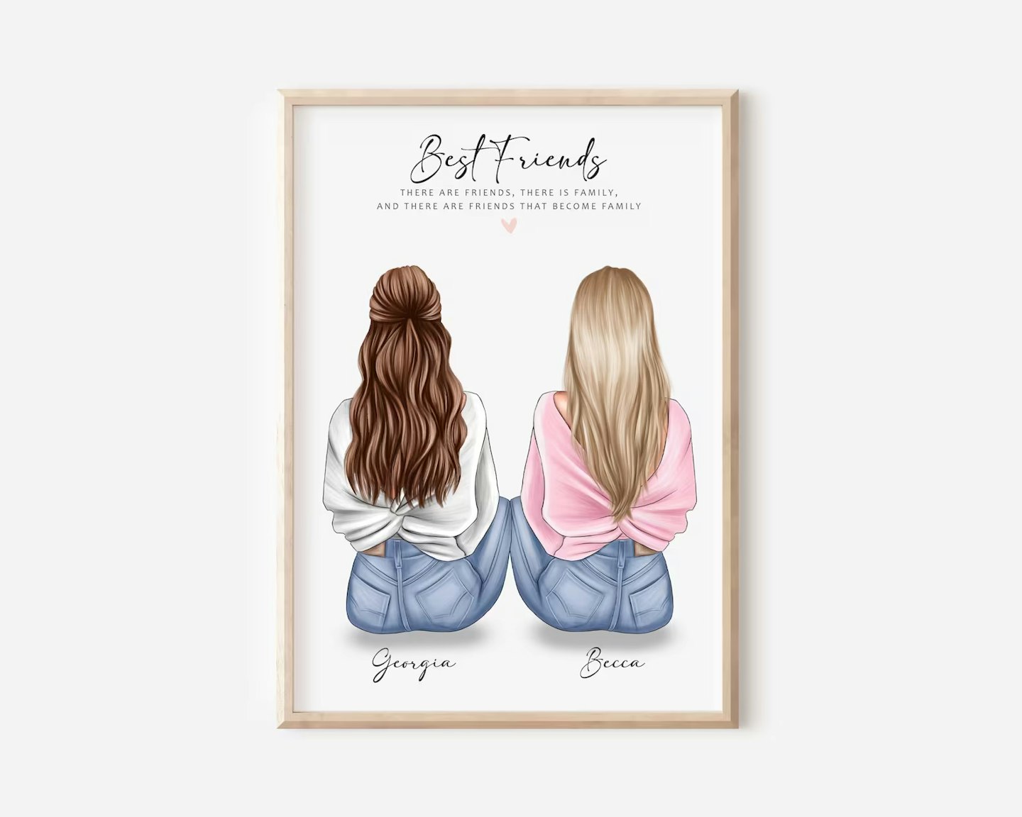 Etsy personalised best friend print