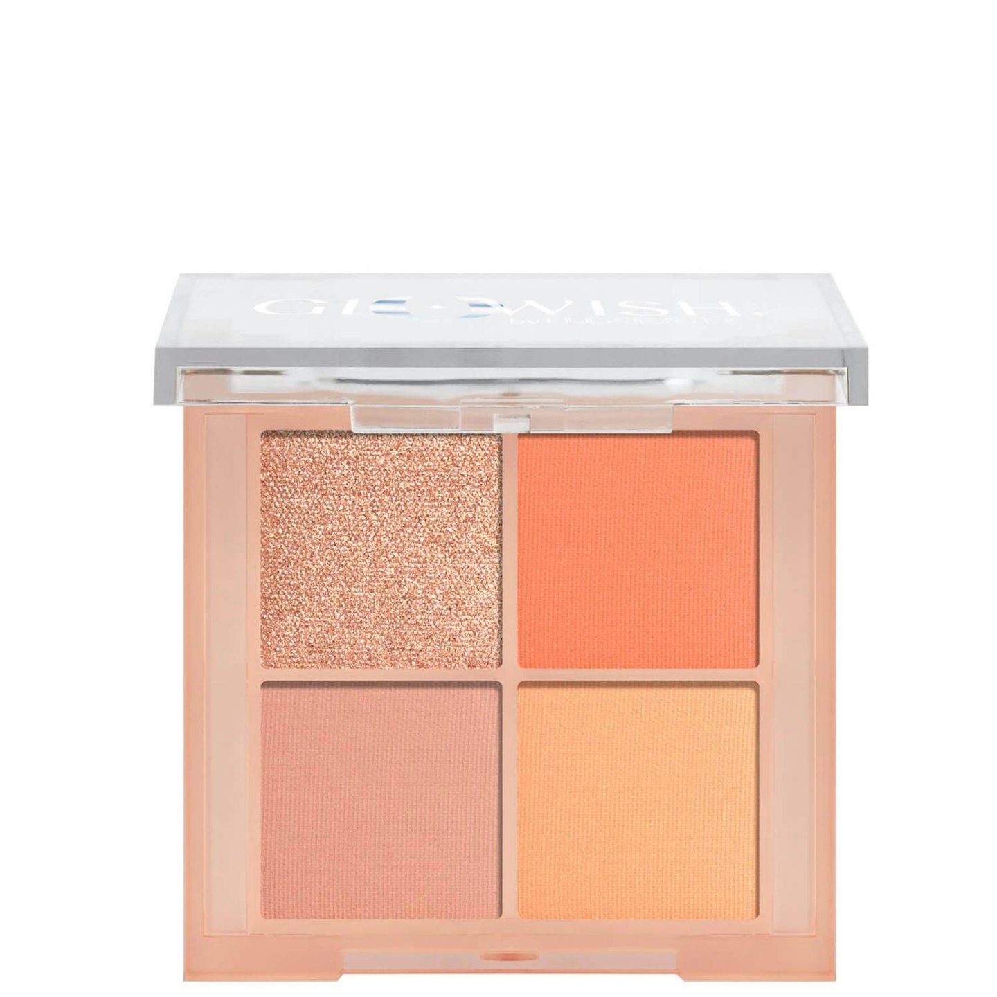 Peach Fuzz Colour Huda Beauty GloWish Micro Mini Natural Eyeshadow Palette