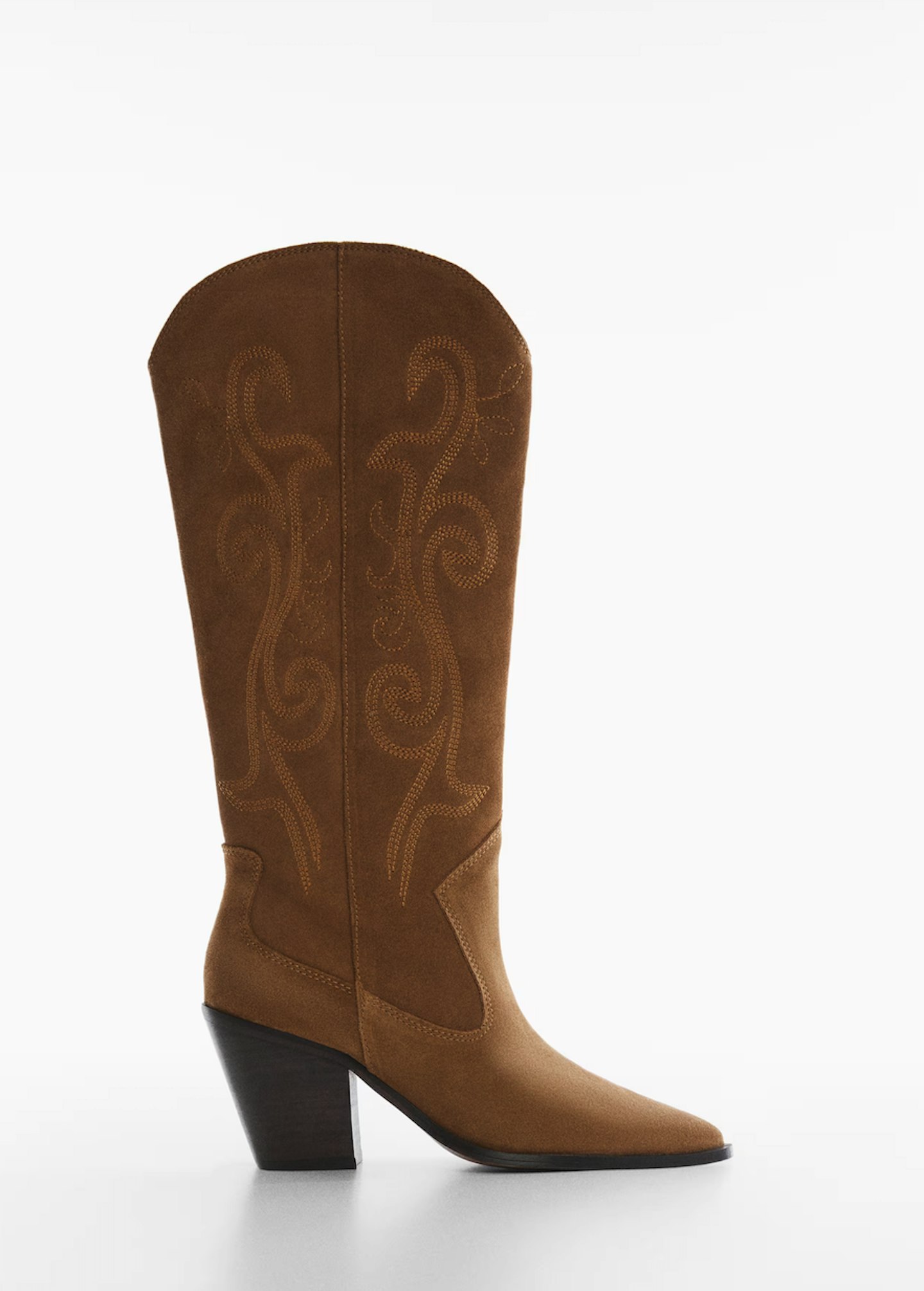 Mango Cowboy Leather Boots