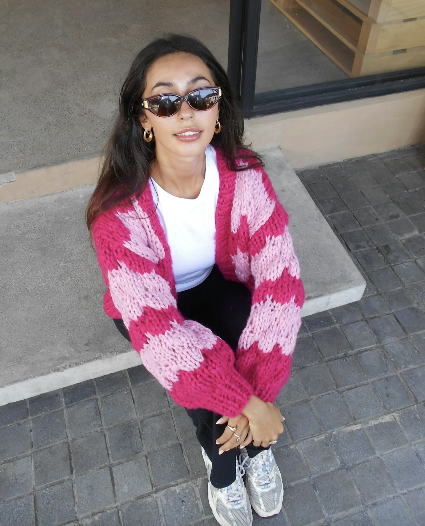 Hugs and Kisses Cardigan Double Pinks