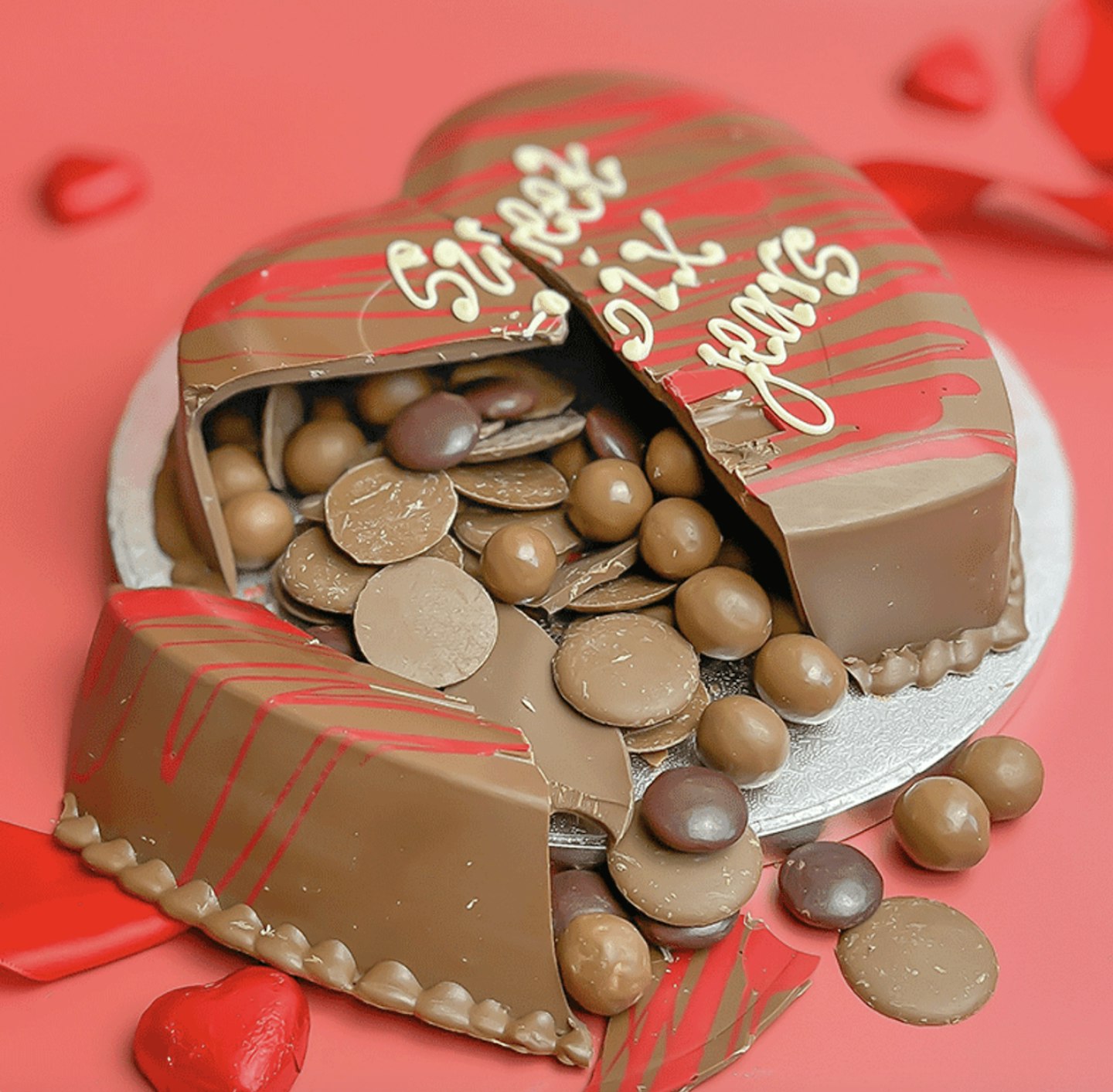 Personalised Chocolate Smash Heart