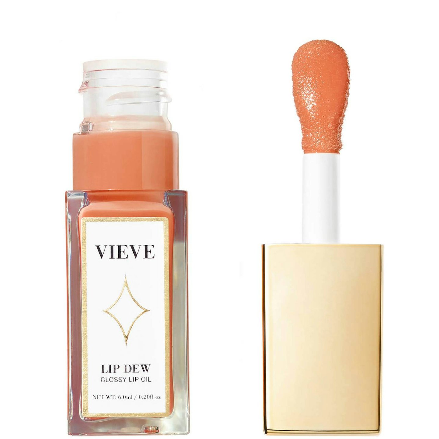 Peach fuzz colour Vieve Lip Dew