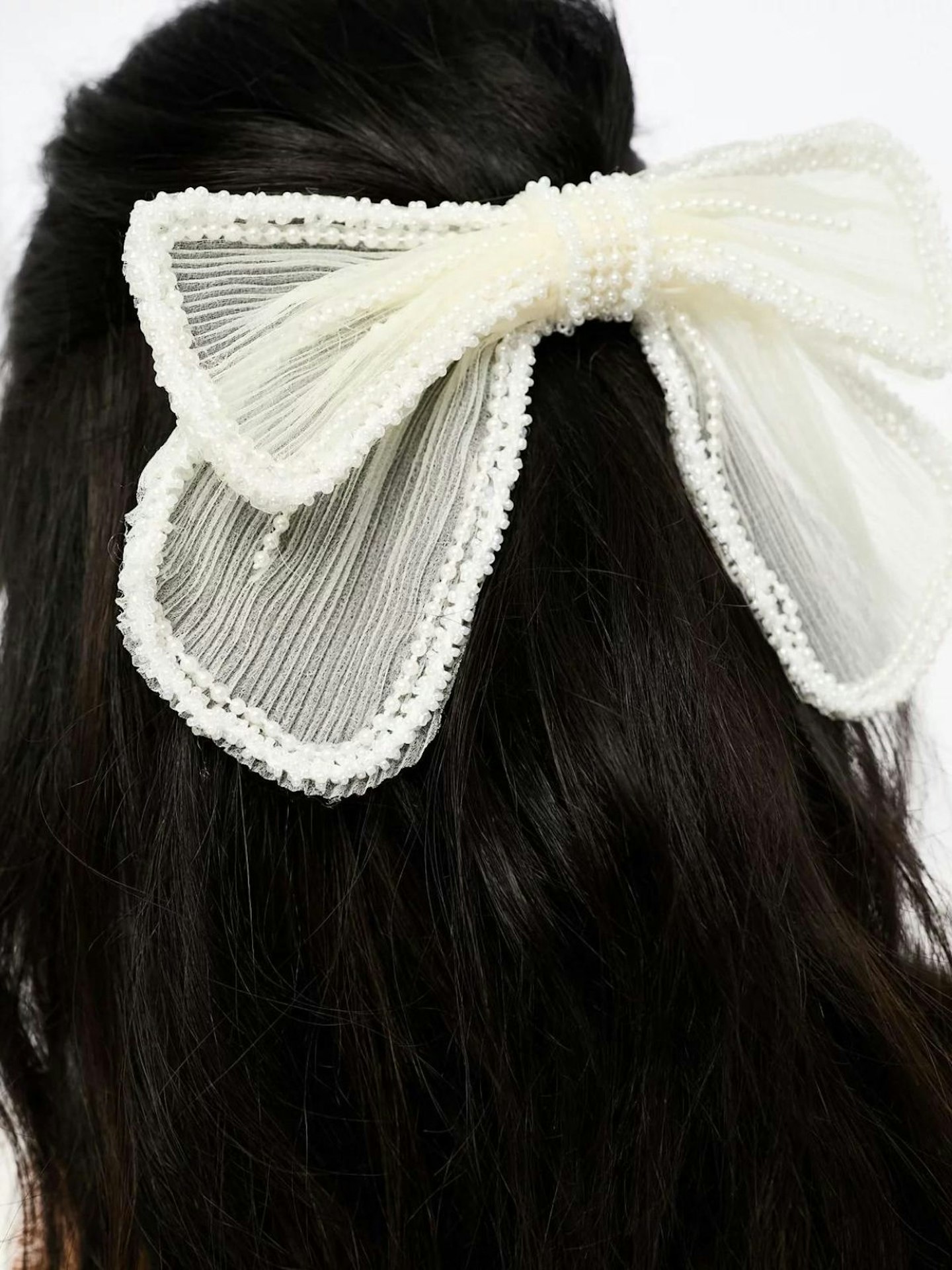 ASOS, Never Fully Dressed Pearl Bow Hairclip