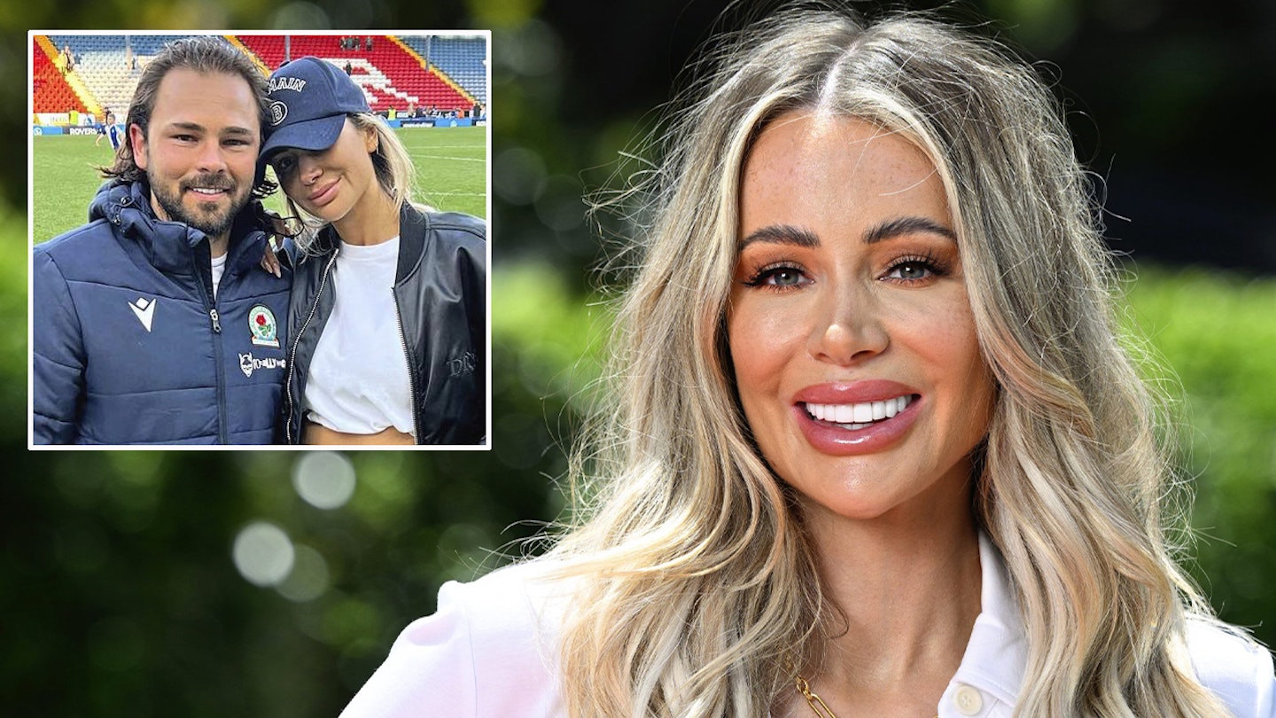 Bradley Dack and Olivia Attwood smile in a comped image