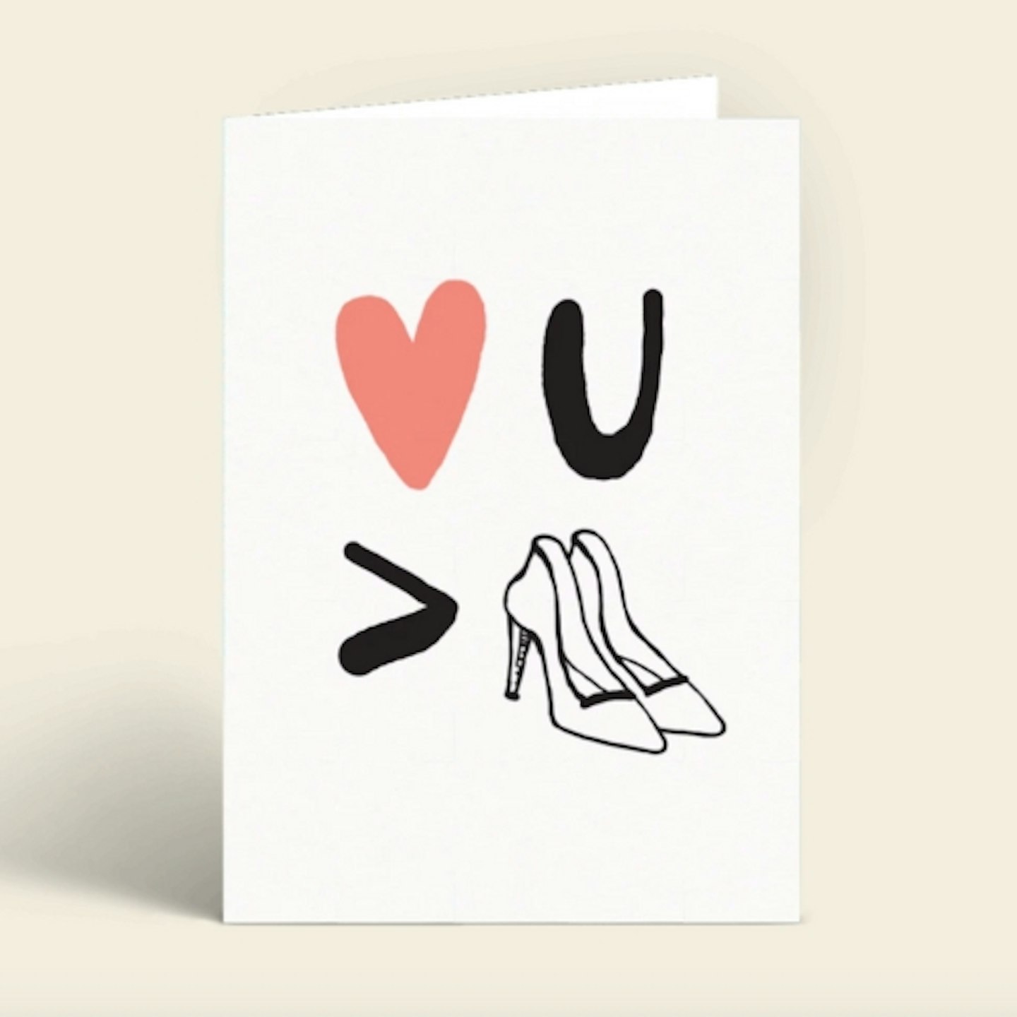 Papier Love You More Than Shoes Valentine's Day Card