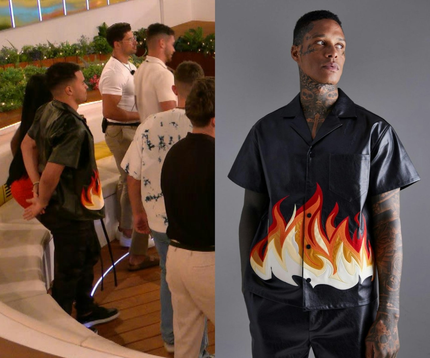 Toby's Flame Bowling Shirt