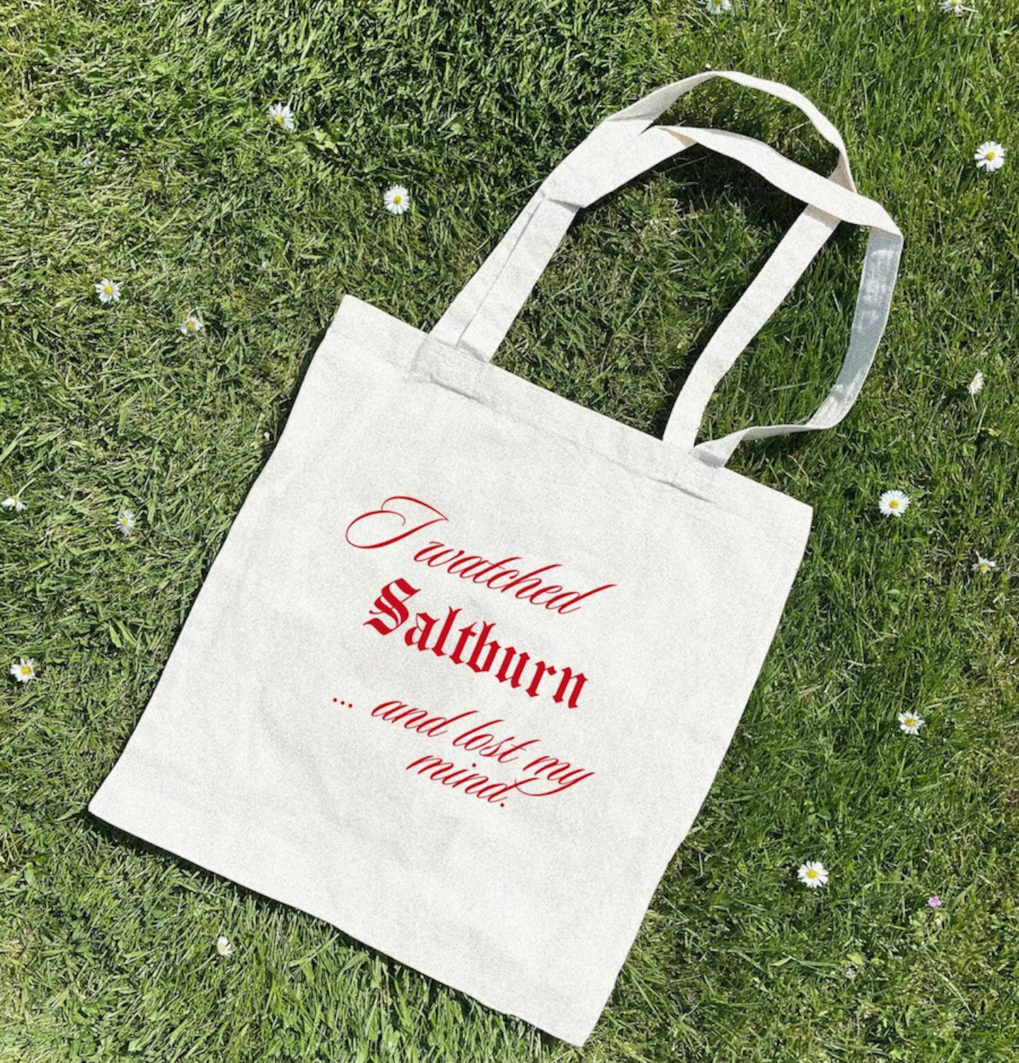 'I Watched Saltburn & Lost My Mind' Natural Cotton Tote Bag