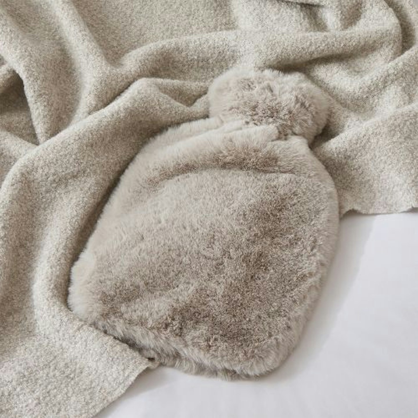 The White Company Super Soft Faux Fur Hot Water Bottle