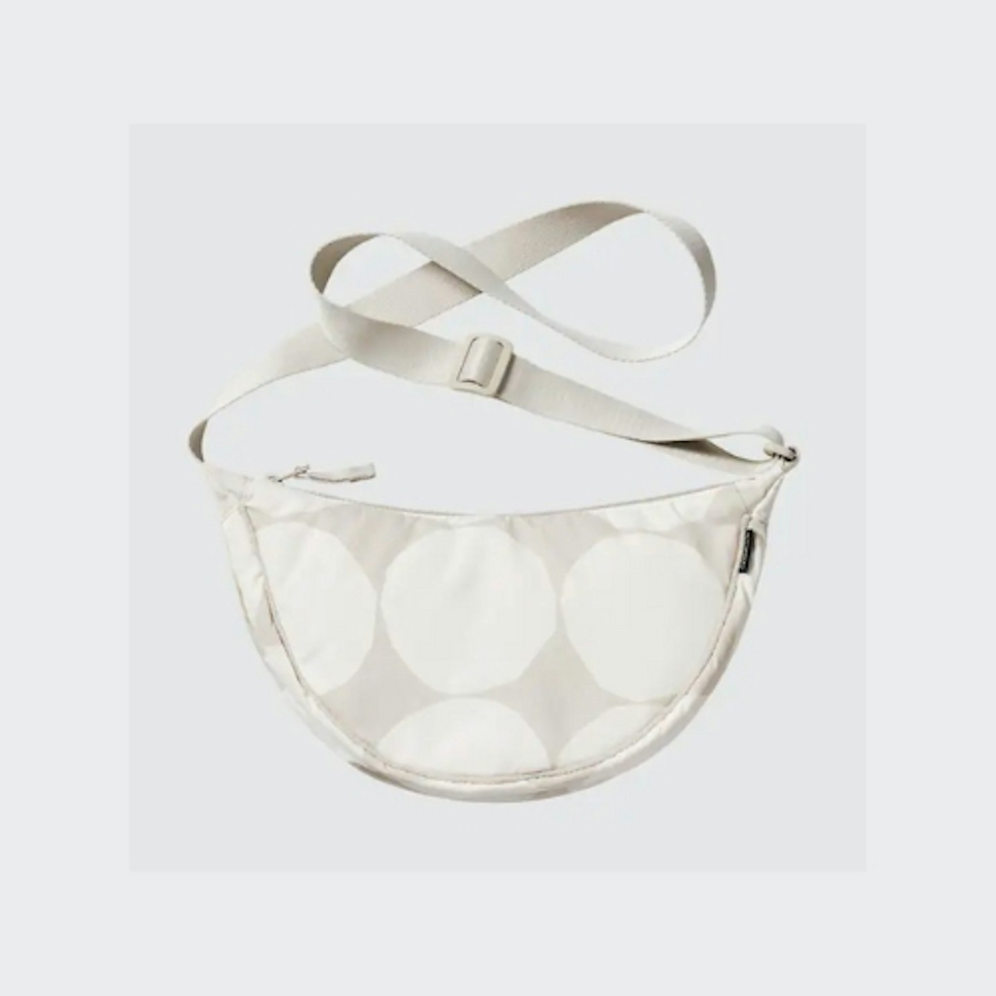 Uniqlo Round Mini Shoulder Bag in Light Grey