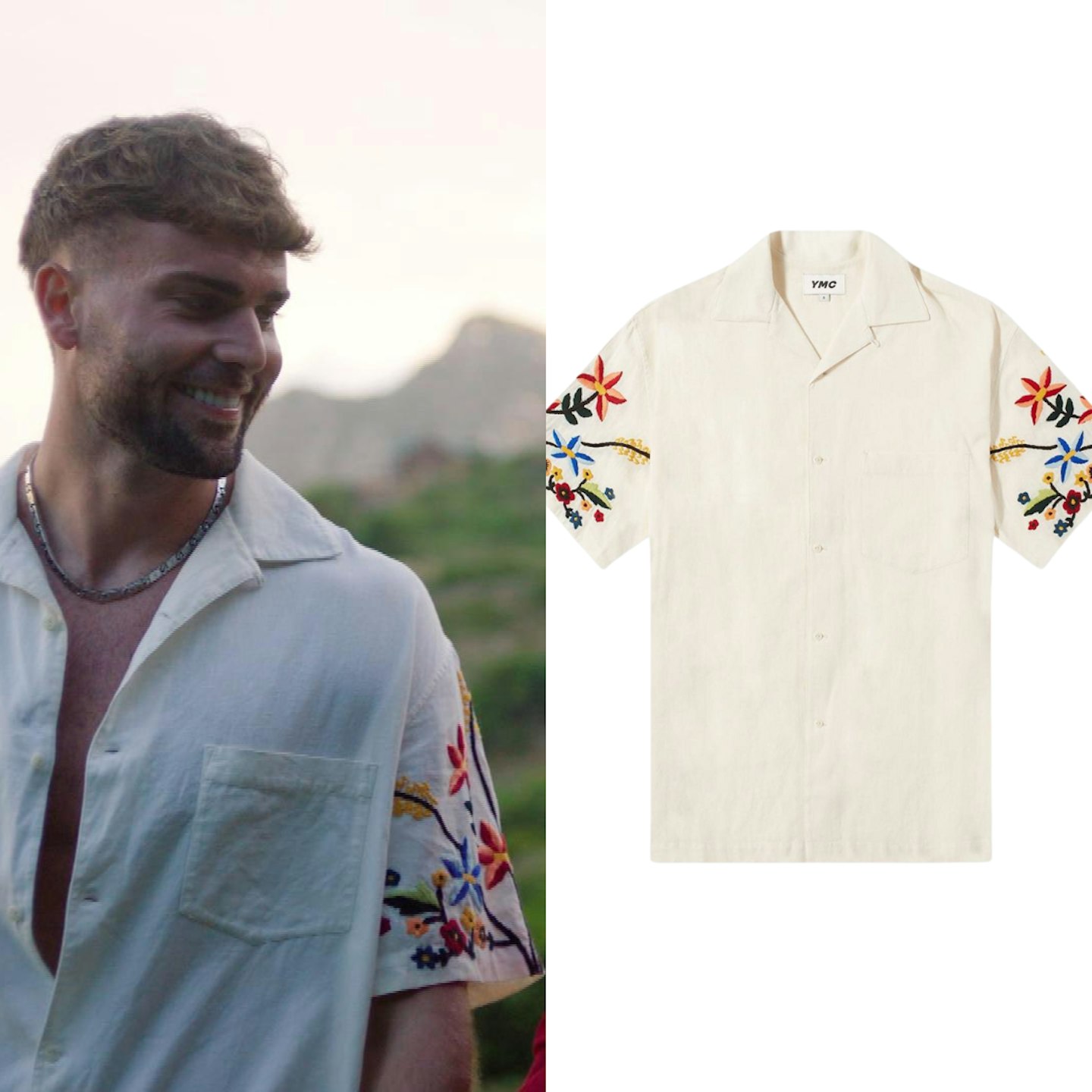 Tom's Floral Embroidered Shirt
