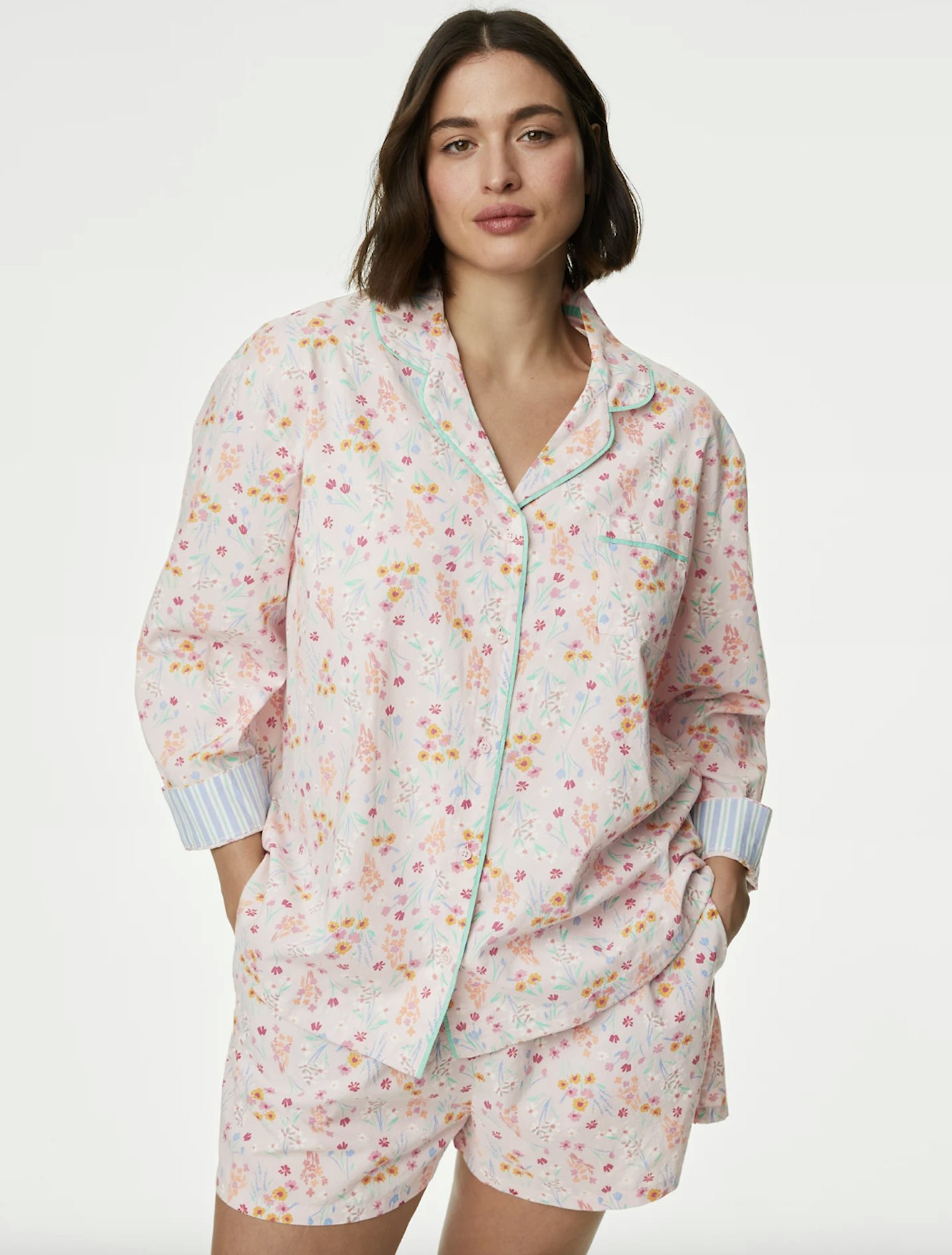 Pure Cotton Floral Pyjama Top