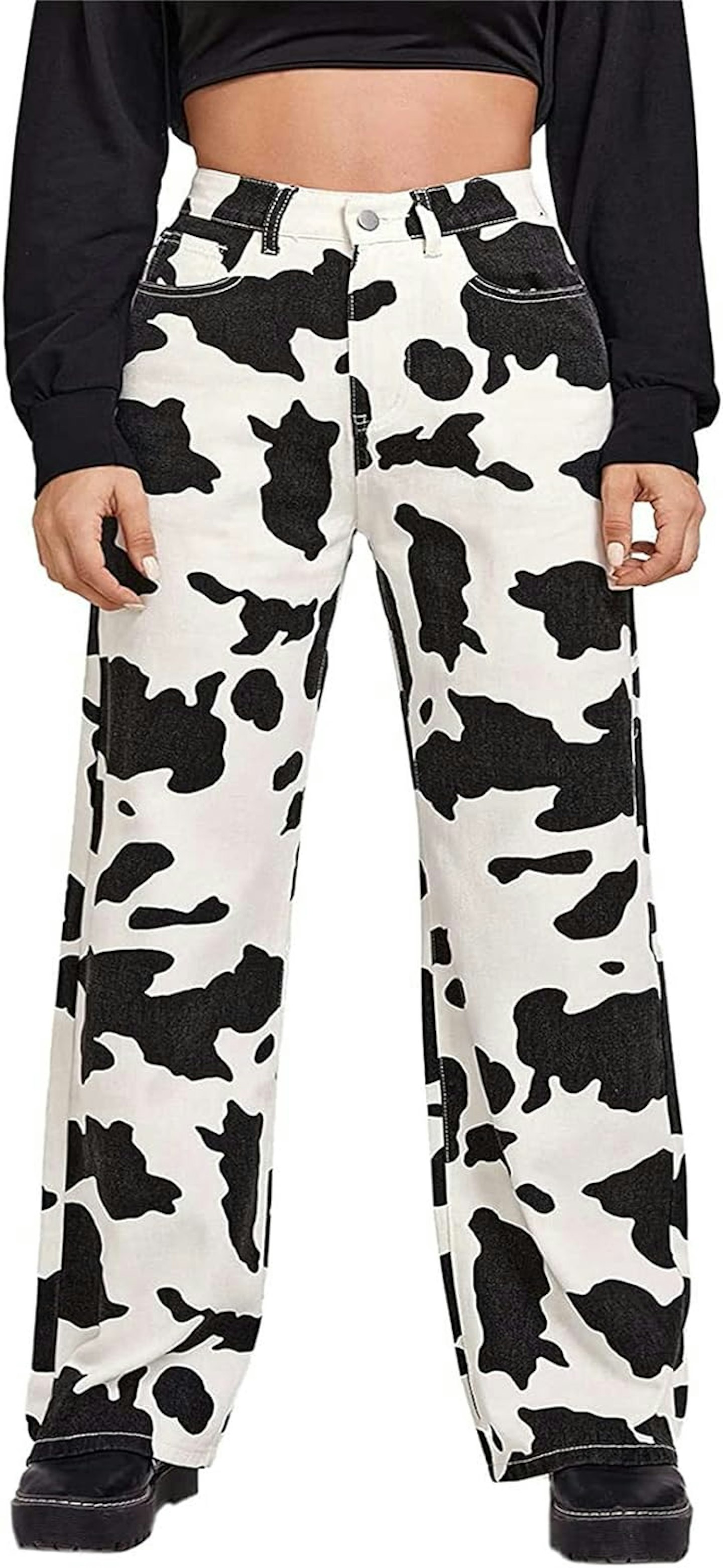 Women's Cow Pattern Jeans