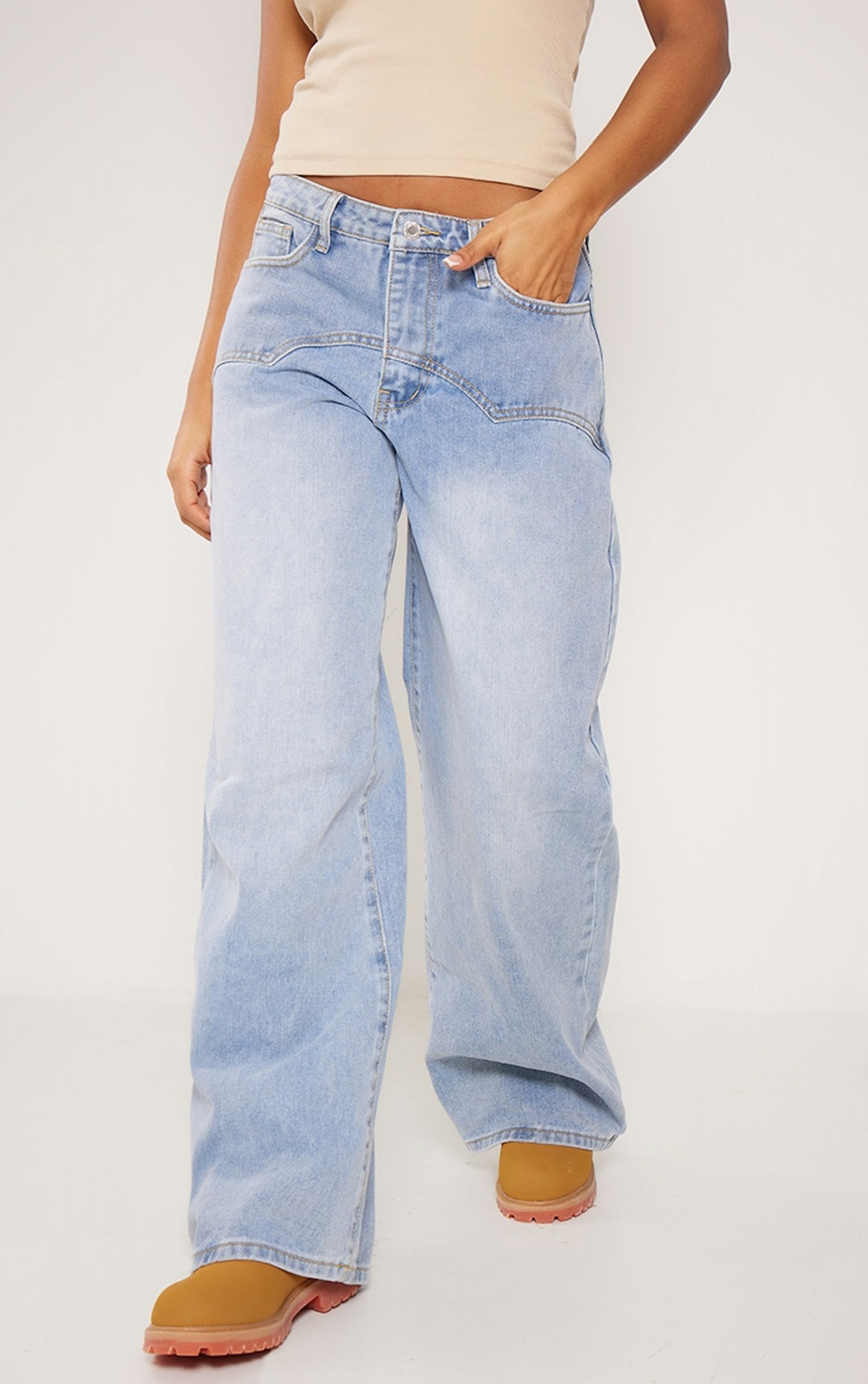 Pretty Little Thing Light Blue Wash Jeans