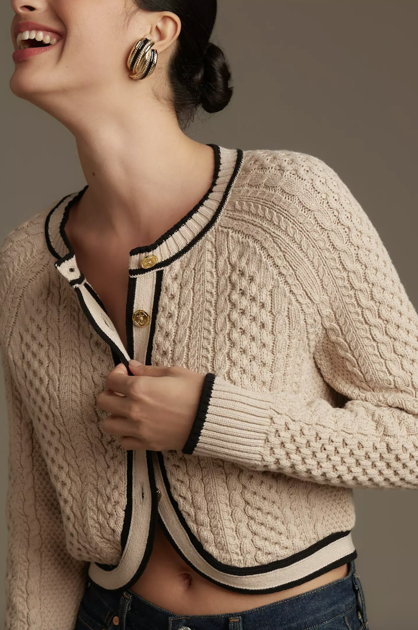 Mare Mare x Anthropologie Cable-Knit Cardigan