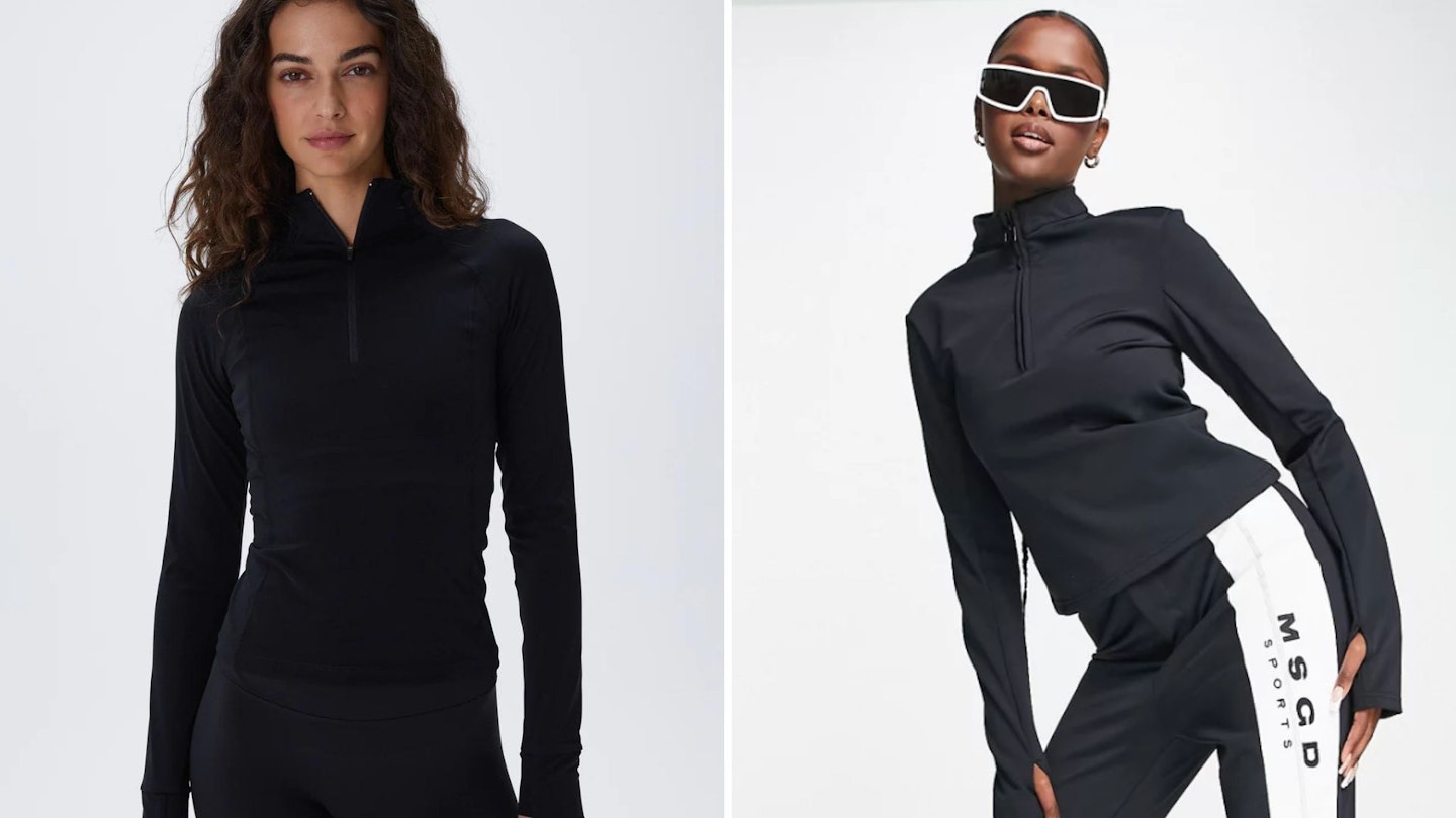 Ultimate Long Sleeve Quarter Zip Top Dupe