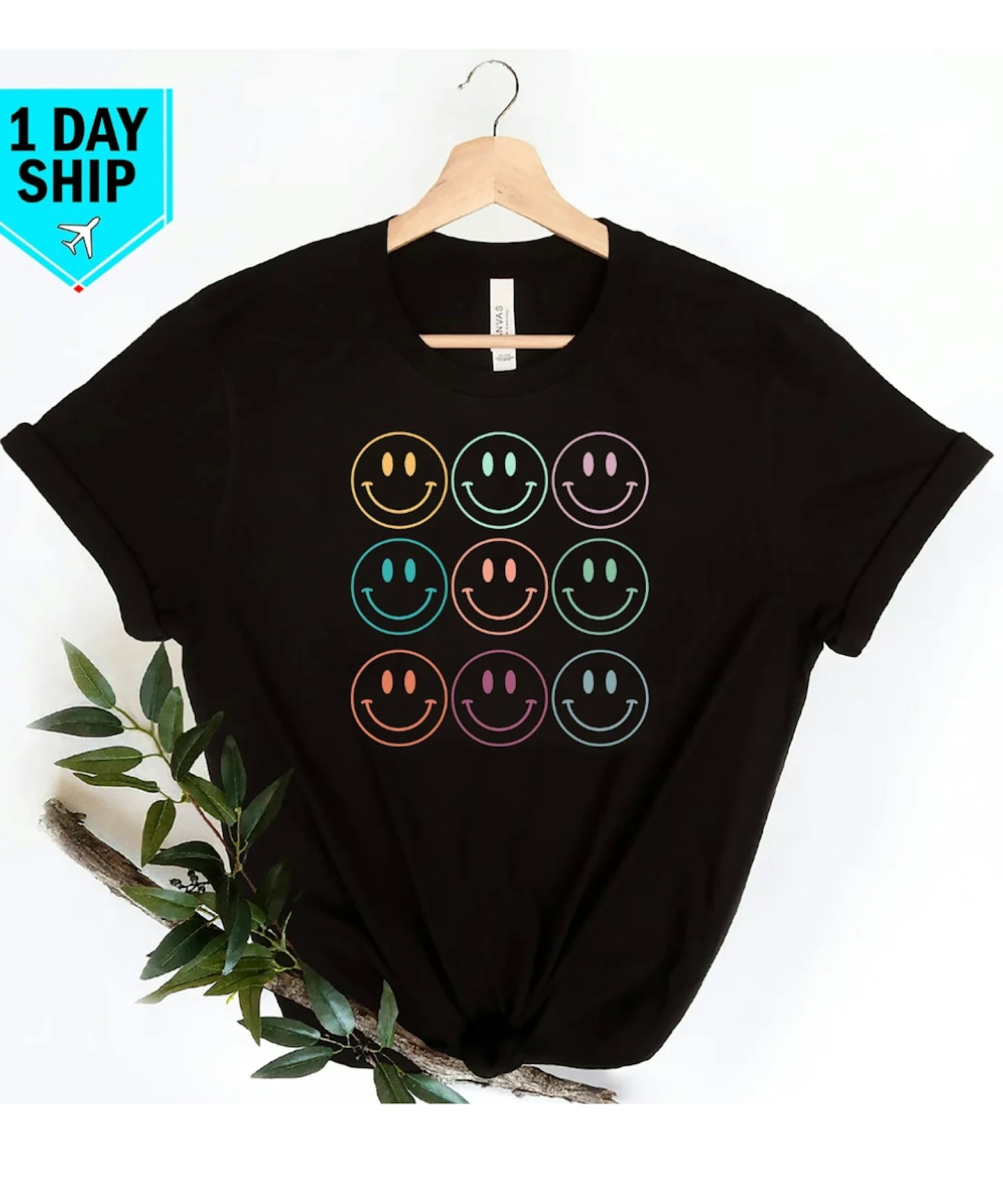 Etsy Happy Face T-Shirt