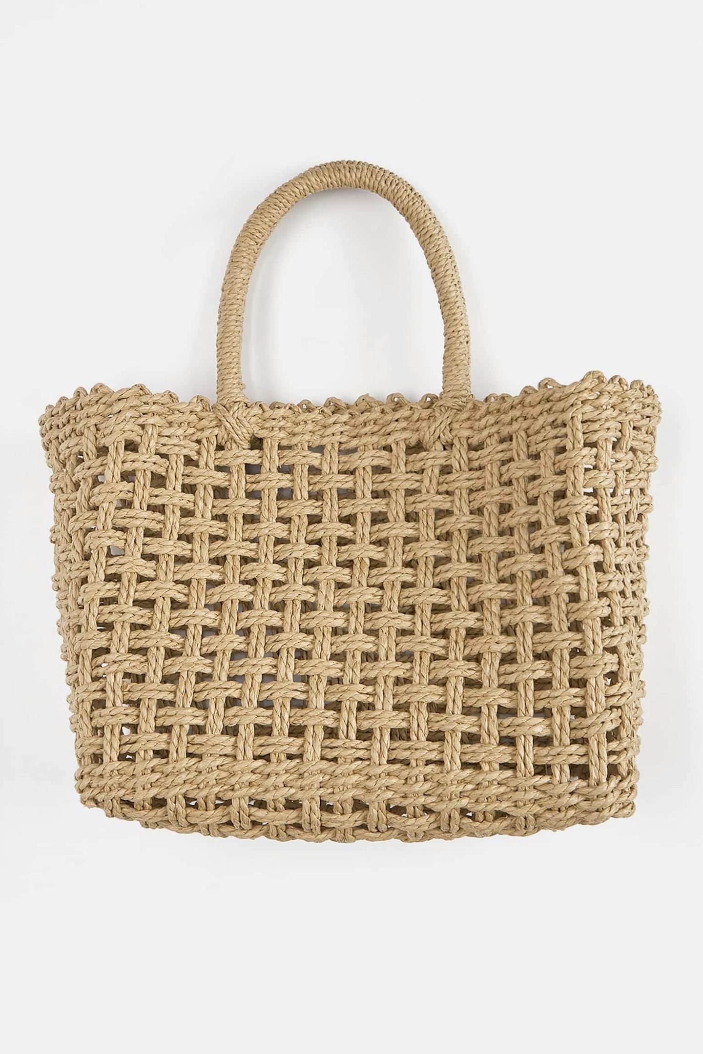 Pull & Bear Mini Raffia-Style Basket