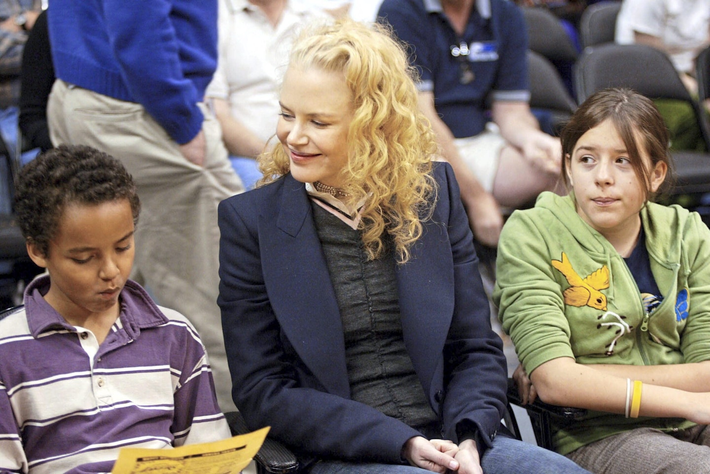 Nicole Kidman and her children Connor and Isabella in 2004
