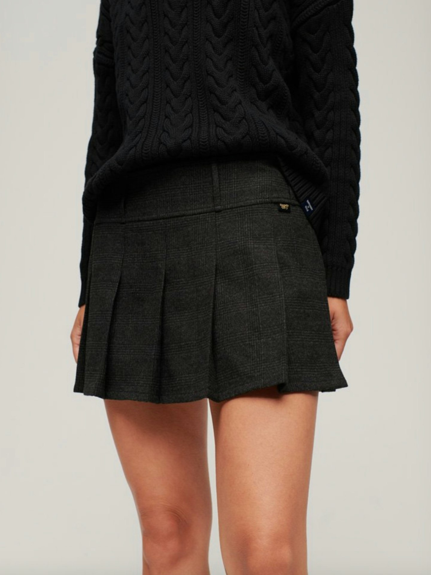 Superdry Low Rise Pleated Mini Skirt