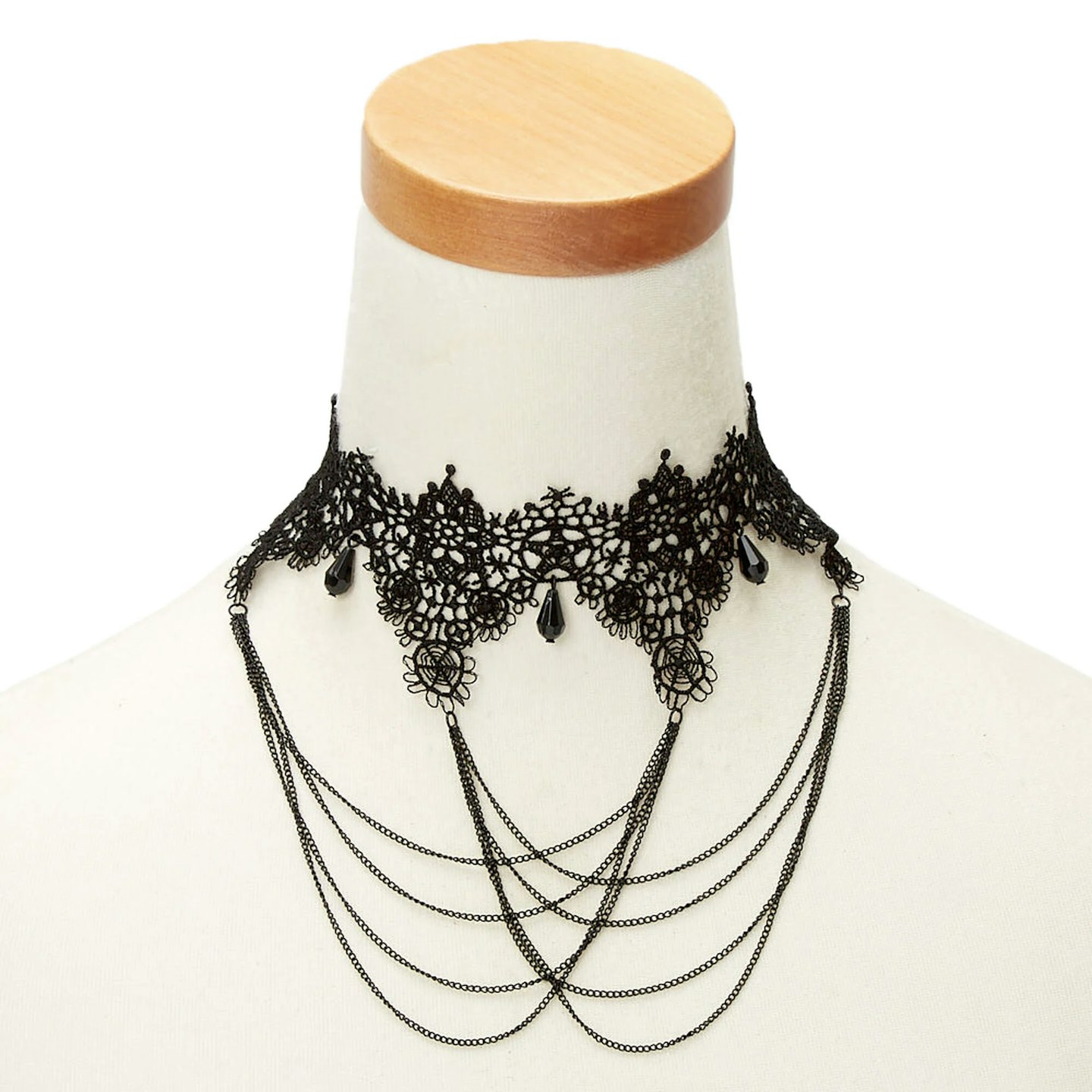 Claires Lace Swag Choker Necklace