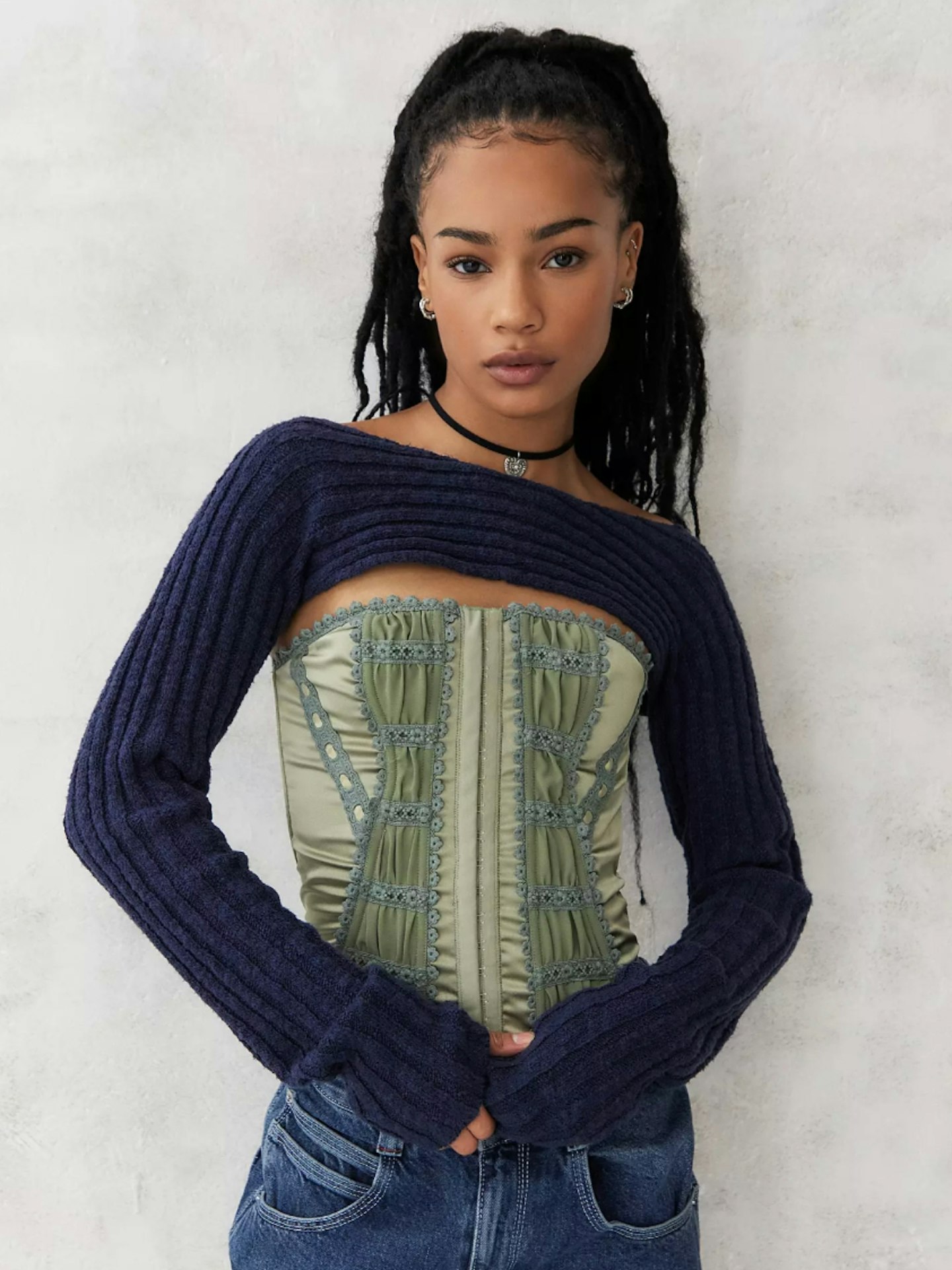 Urban Outfitters Ribbed Knit Shrug