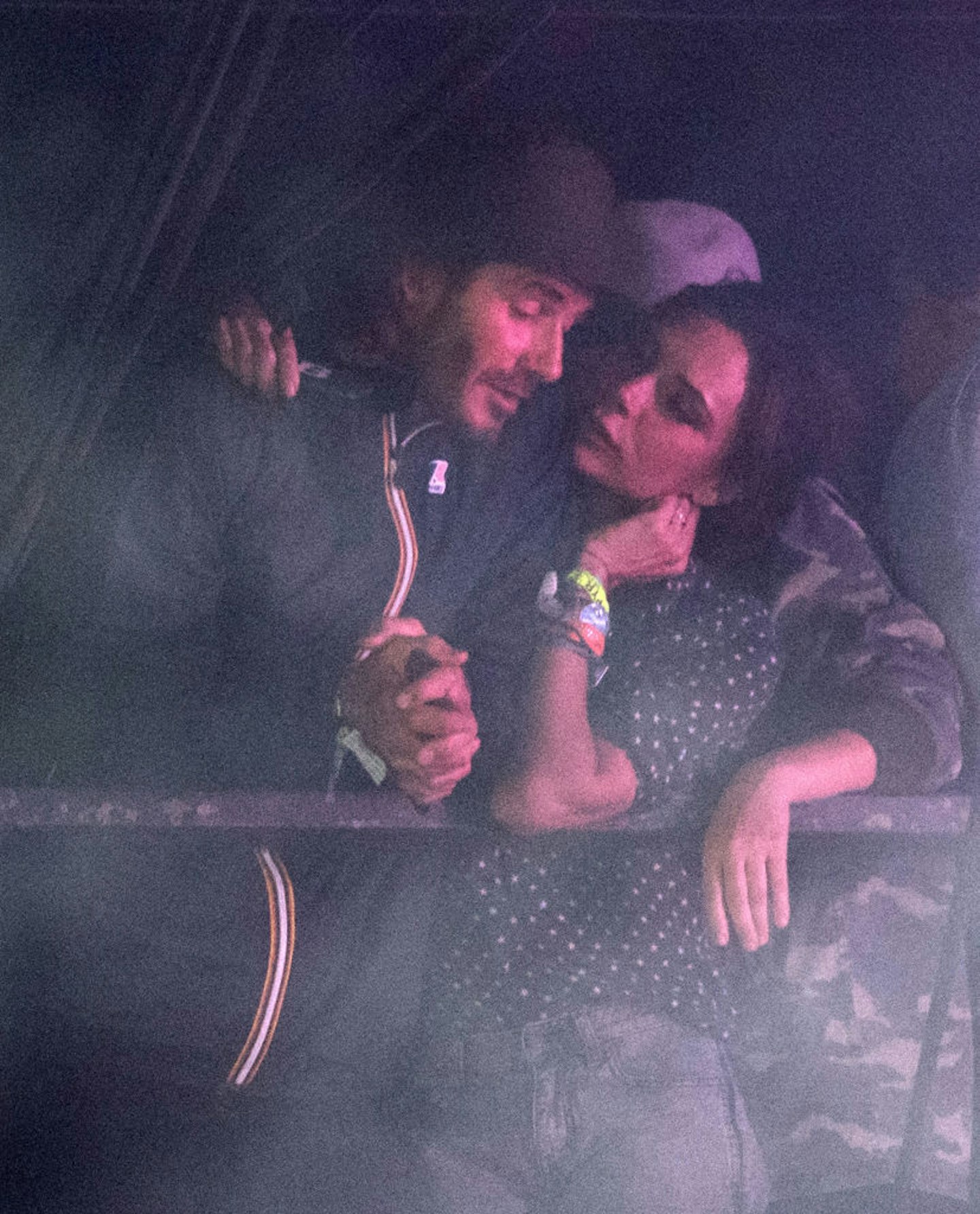 David and Victoria Beckham in Glastonbury in 2017