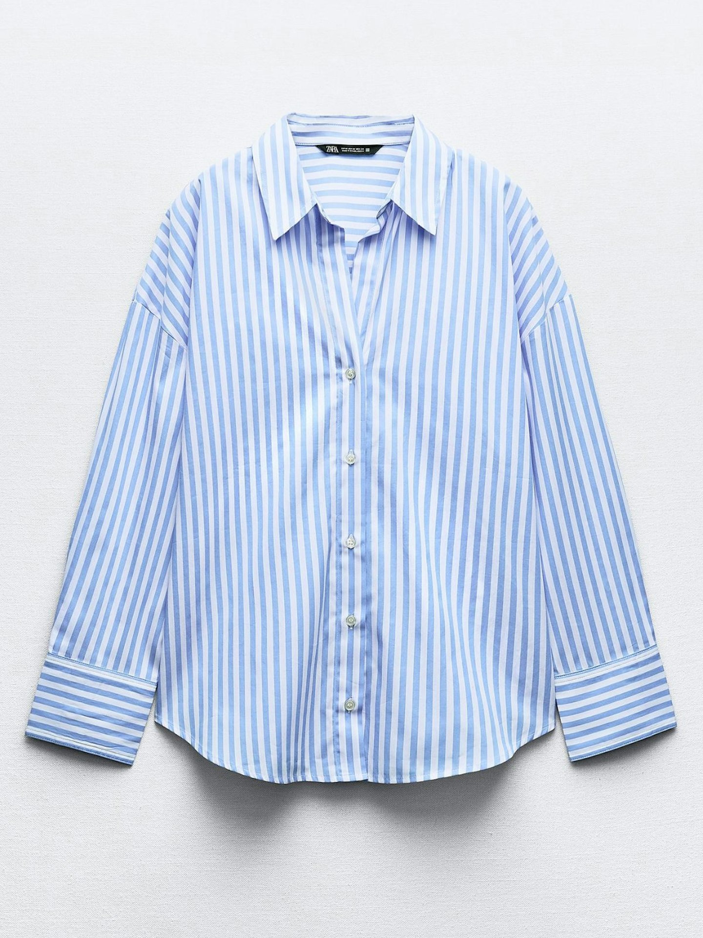 ZARA Striped Poplin Shirt