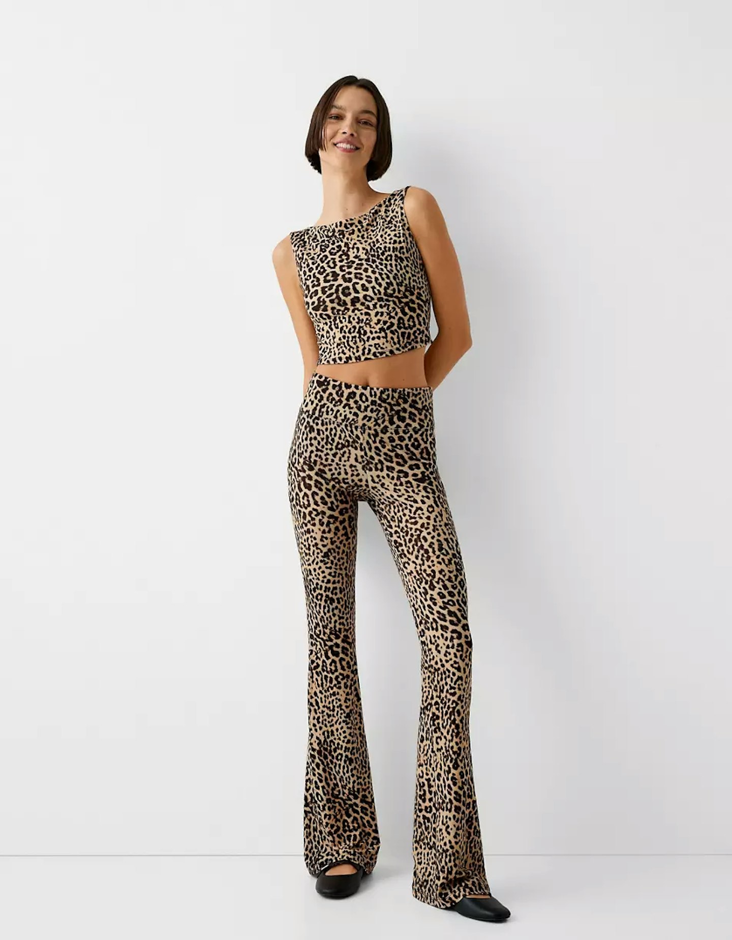 Bershka Leopard Trouser