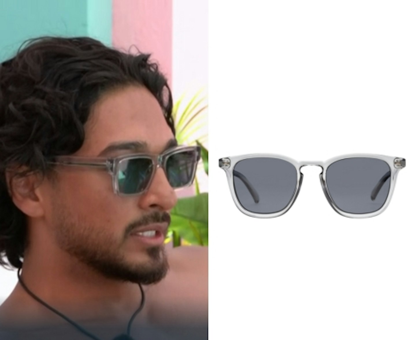 Munveer Jabbal's Clear Frame Sunglasses