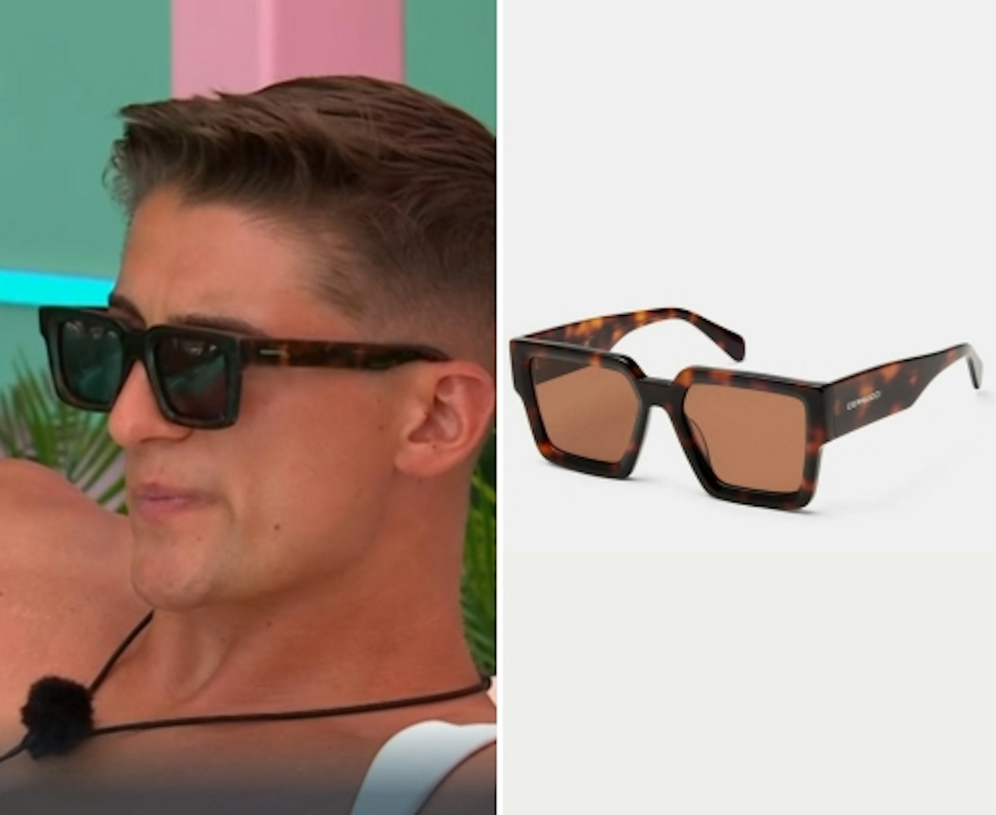 Sean Stone's Tortoiseshell Square Sunglasses