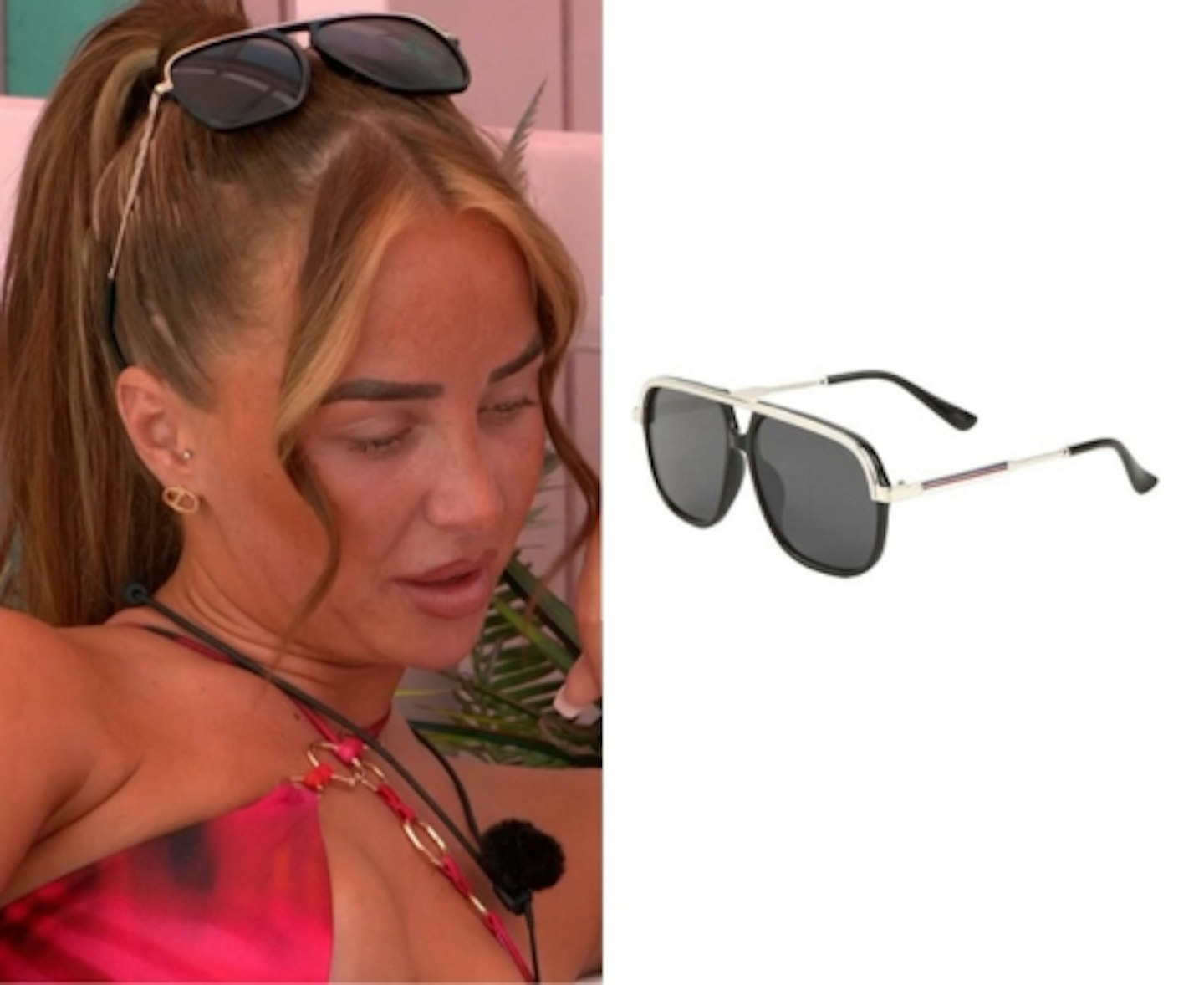 Nicole Samuel's Top Bar Aviator Sunglasses