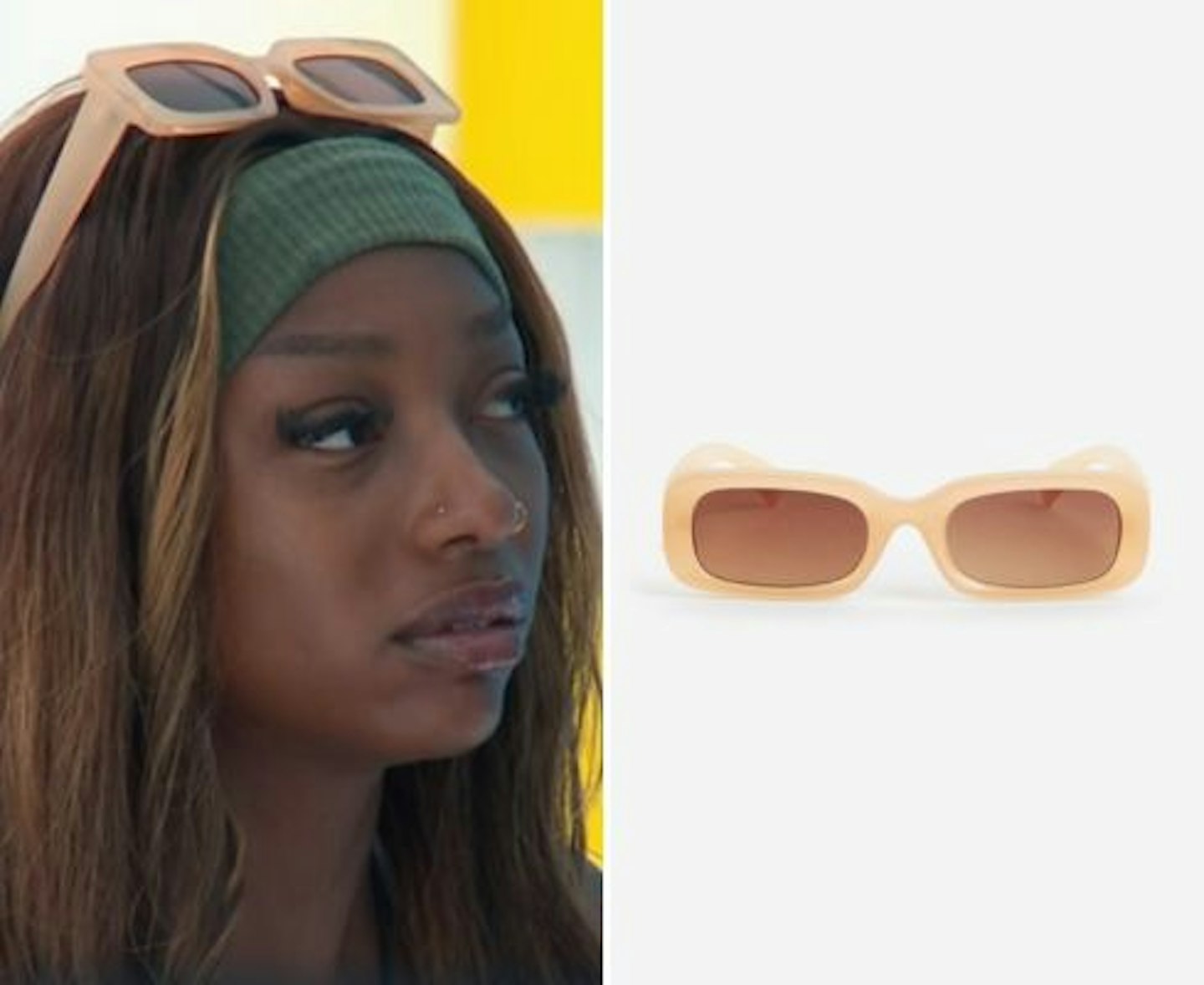 Mimii Ngulube's Peach Sunglasses