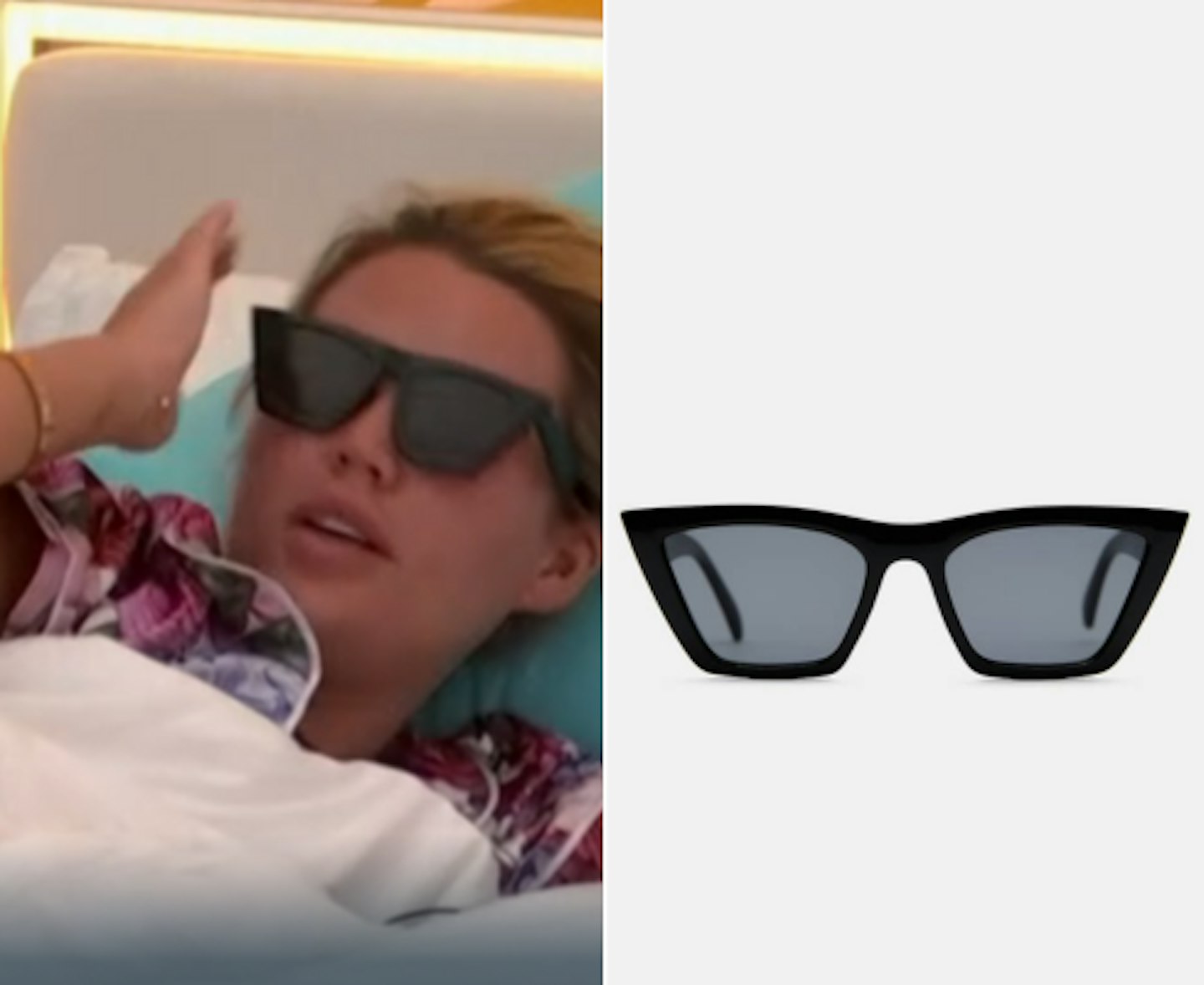Samantha Kenny's Black Cat Eye Sunglasses