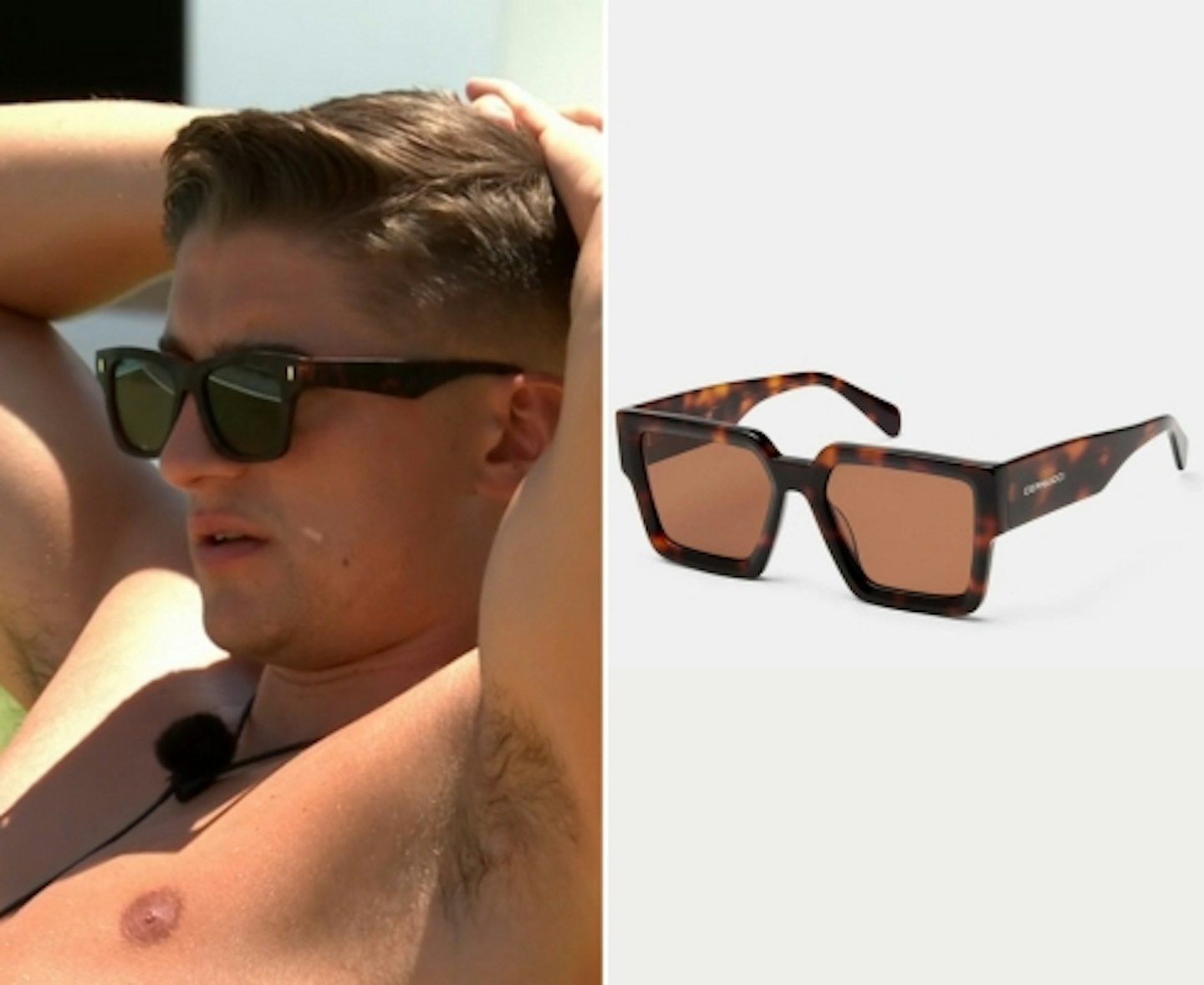 Sean Stone's Tortoiseshell Square Sunglasses