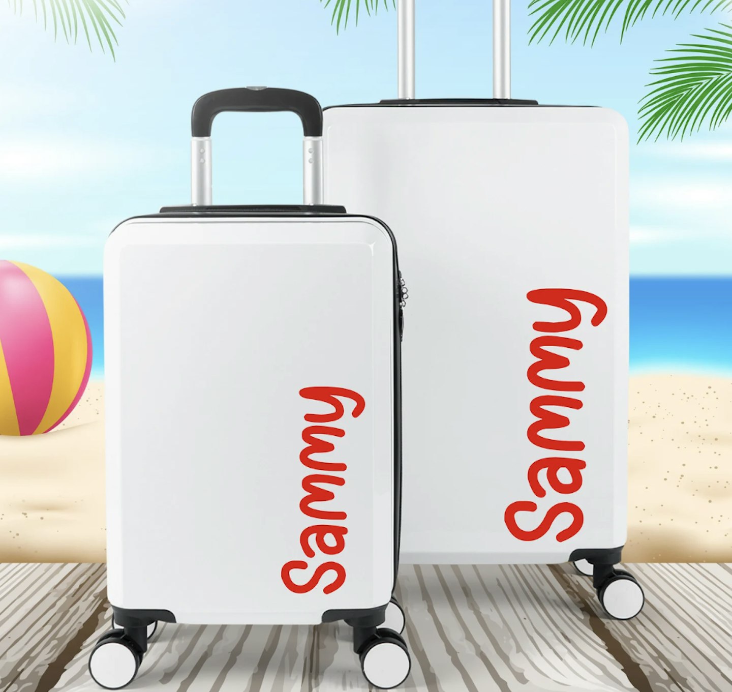 Etsy Personalised Name Luggage