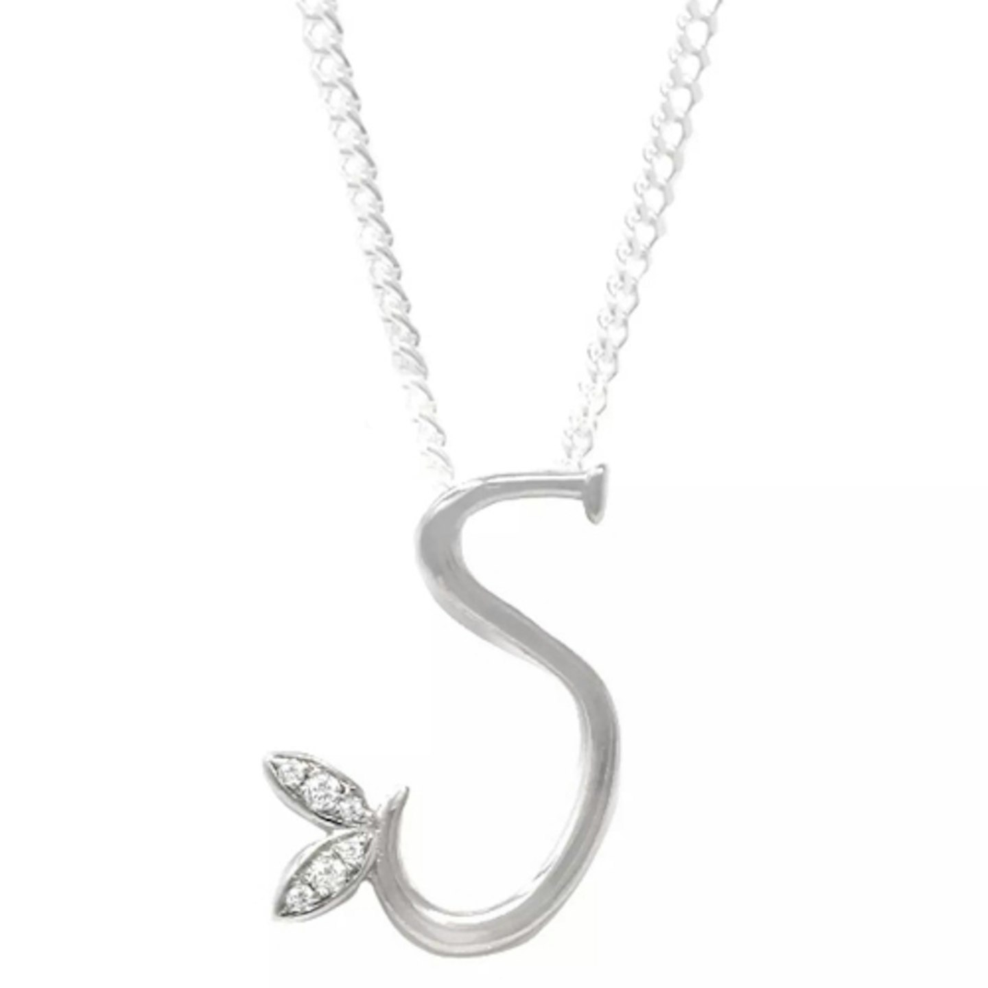 Say It With Diamonds Winged Initial Necklace