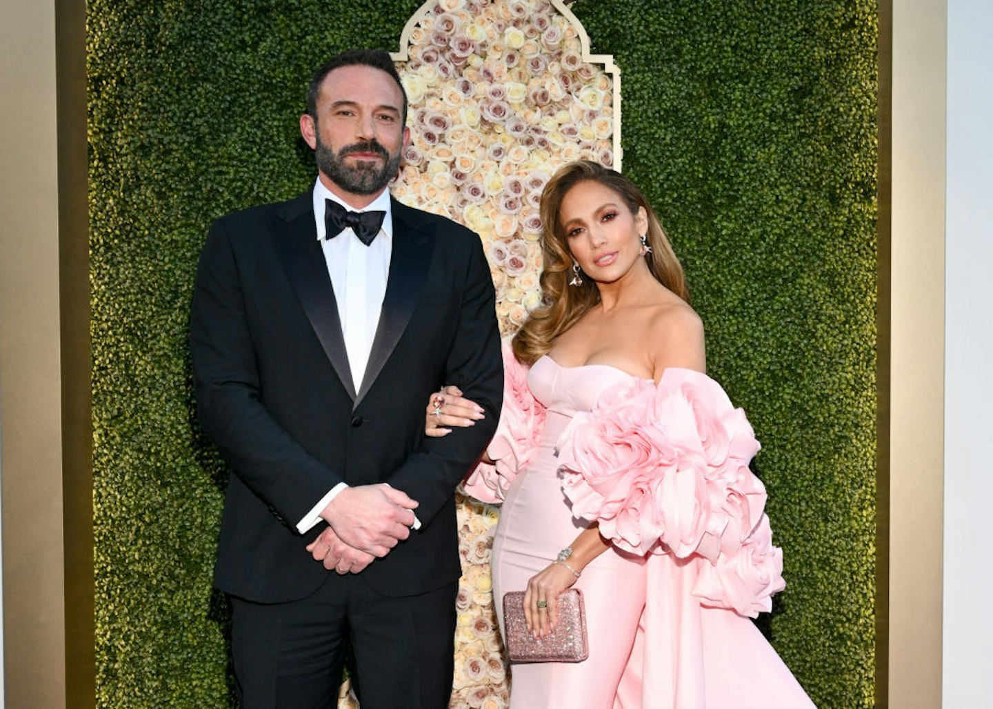 Jennifer Lopez and Ben Affleck at the 2024 Golden Globe Awards