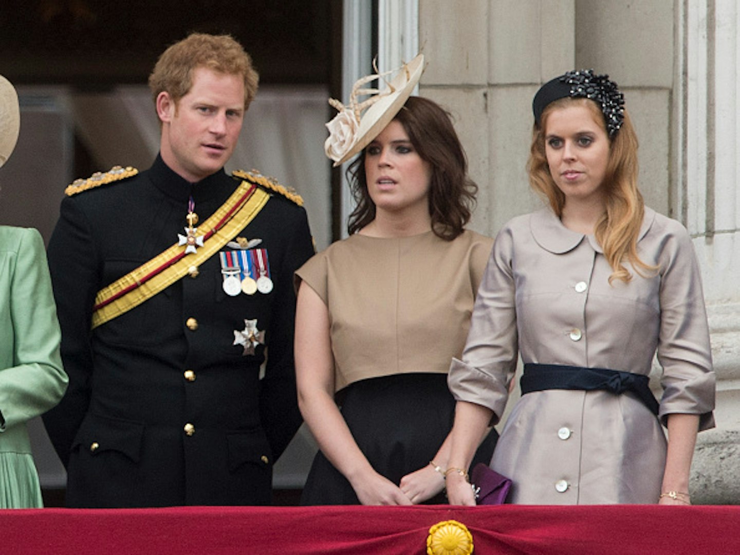 Prince Harry with Princesses Eugenie and Beatrice