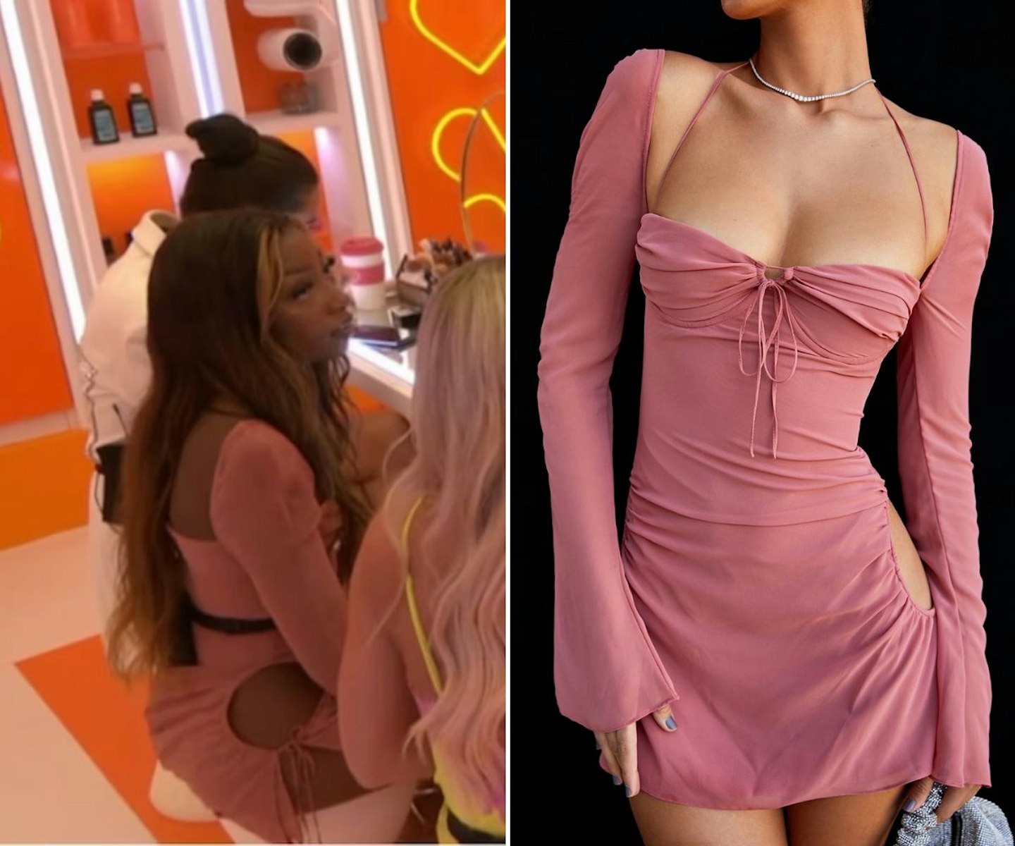 Mimii's Pink Corset Mini Dress