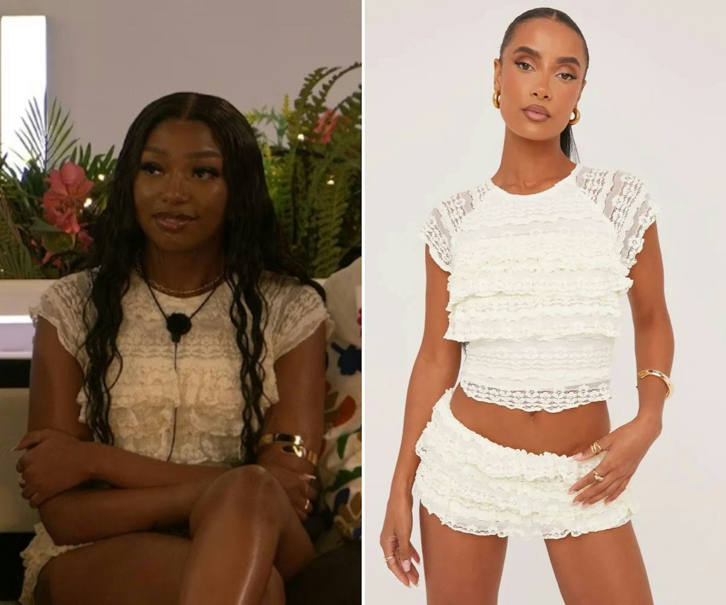 Mimii's White Lacy Co-Ord