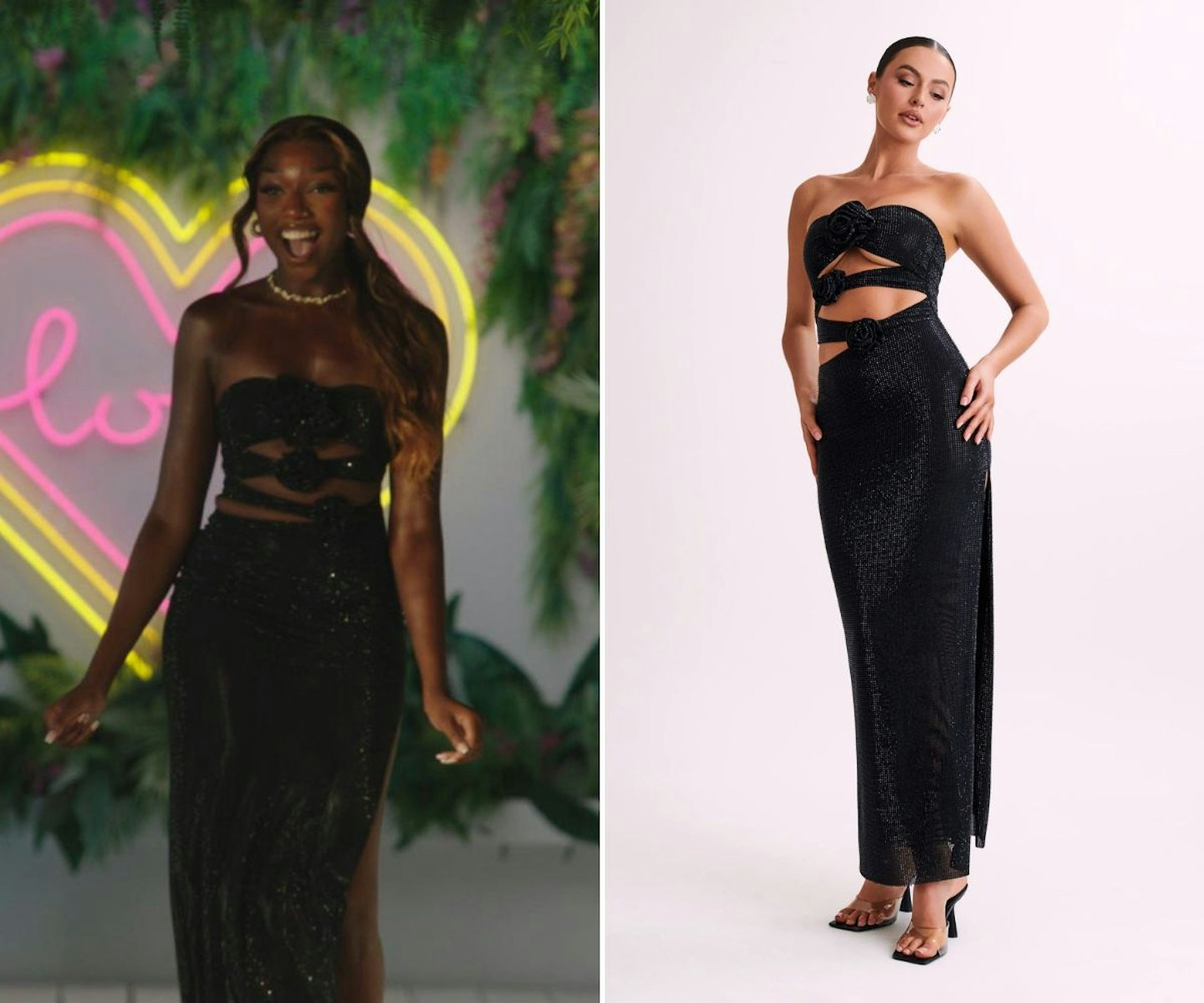 Mimii's Black Rose Maxi Dress