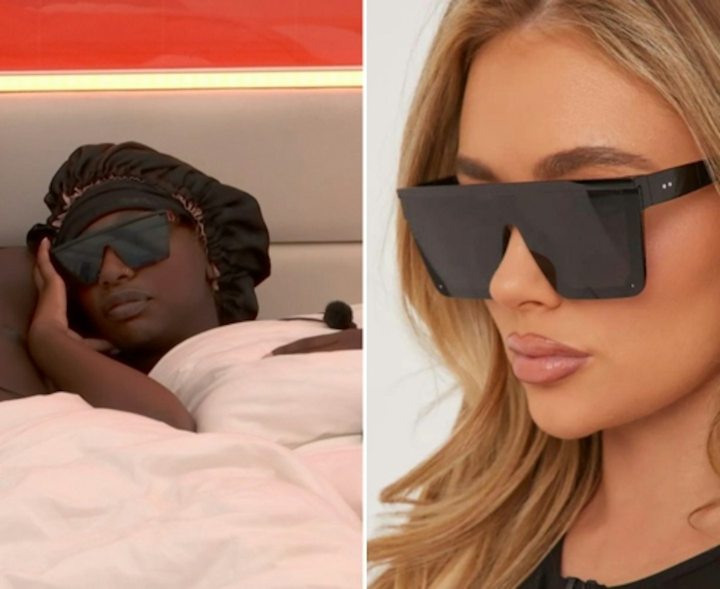 Mimii Ngulube's Flat Brow Oversized Sunglasses