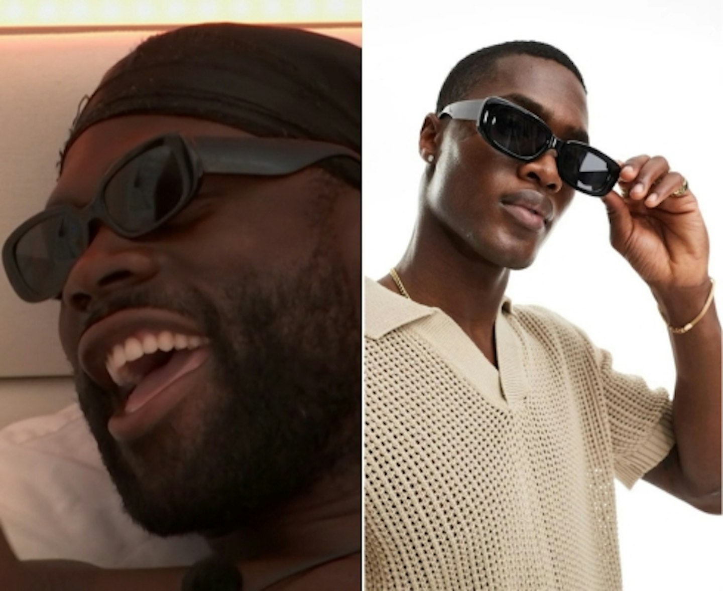 Joshua Oyinsan's Chunky Rectangle Sunglasses