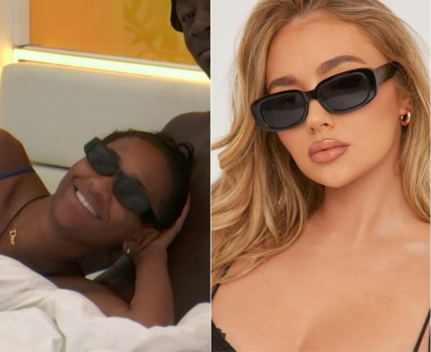 Jessica Spencer's Chunky Black Sunglasses