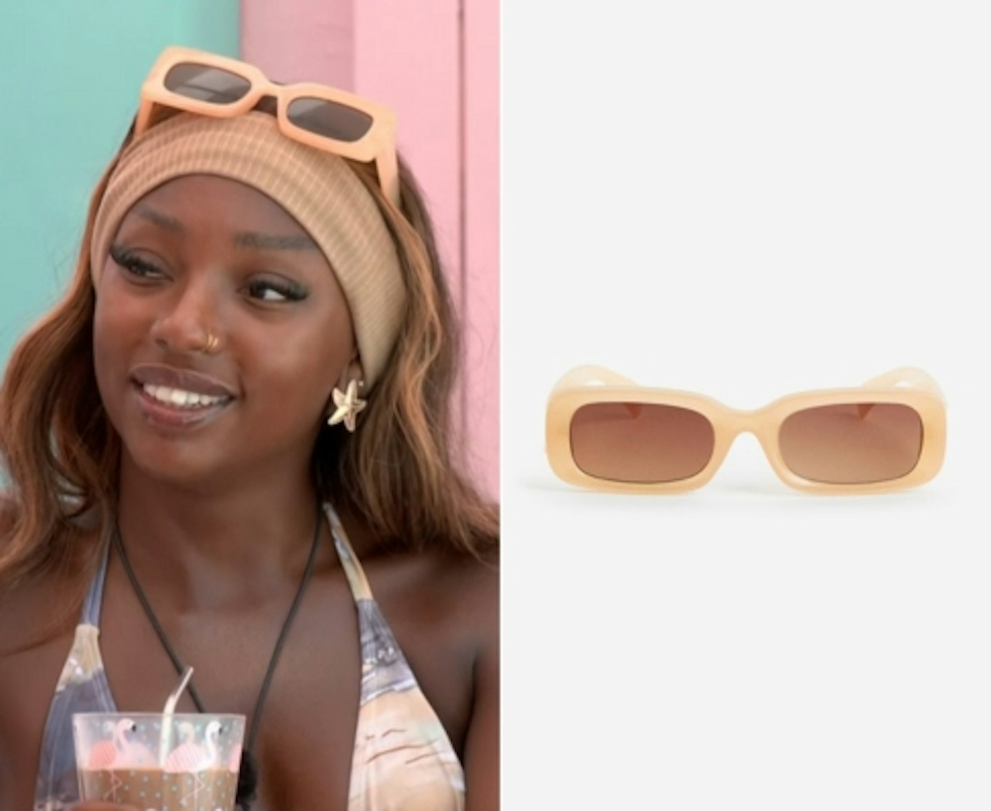 Mimii Ngulube's Peach Sunglasses