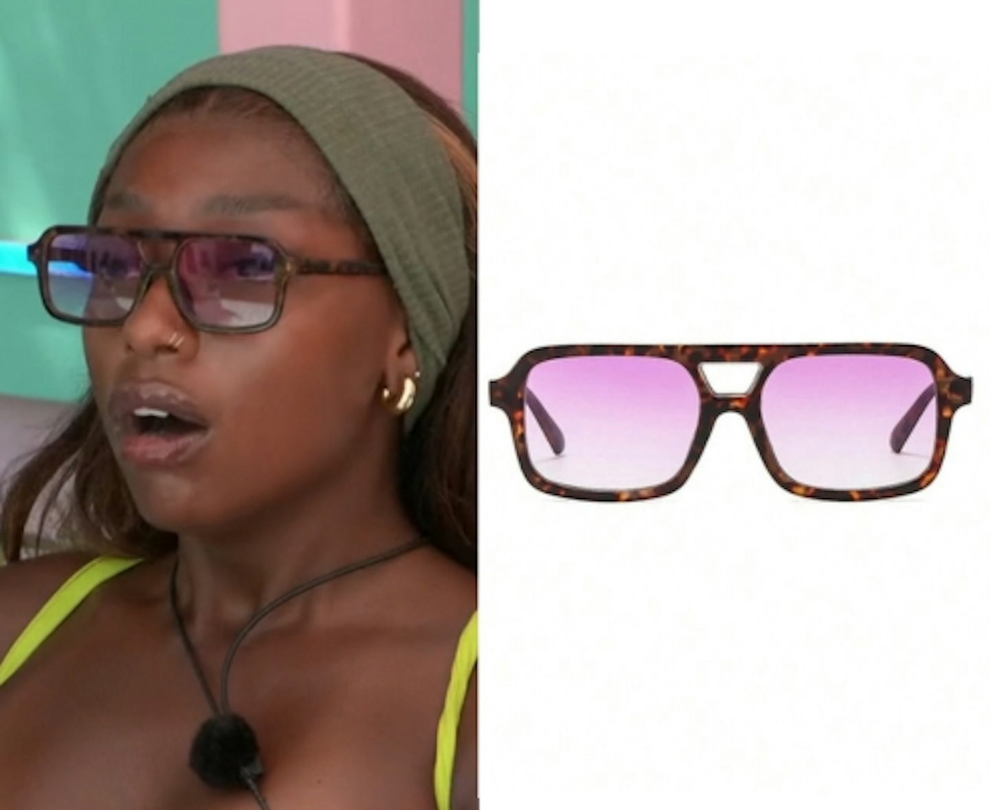 Mimii Ngulube's Tortoiseshell Aviator Sunglasses