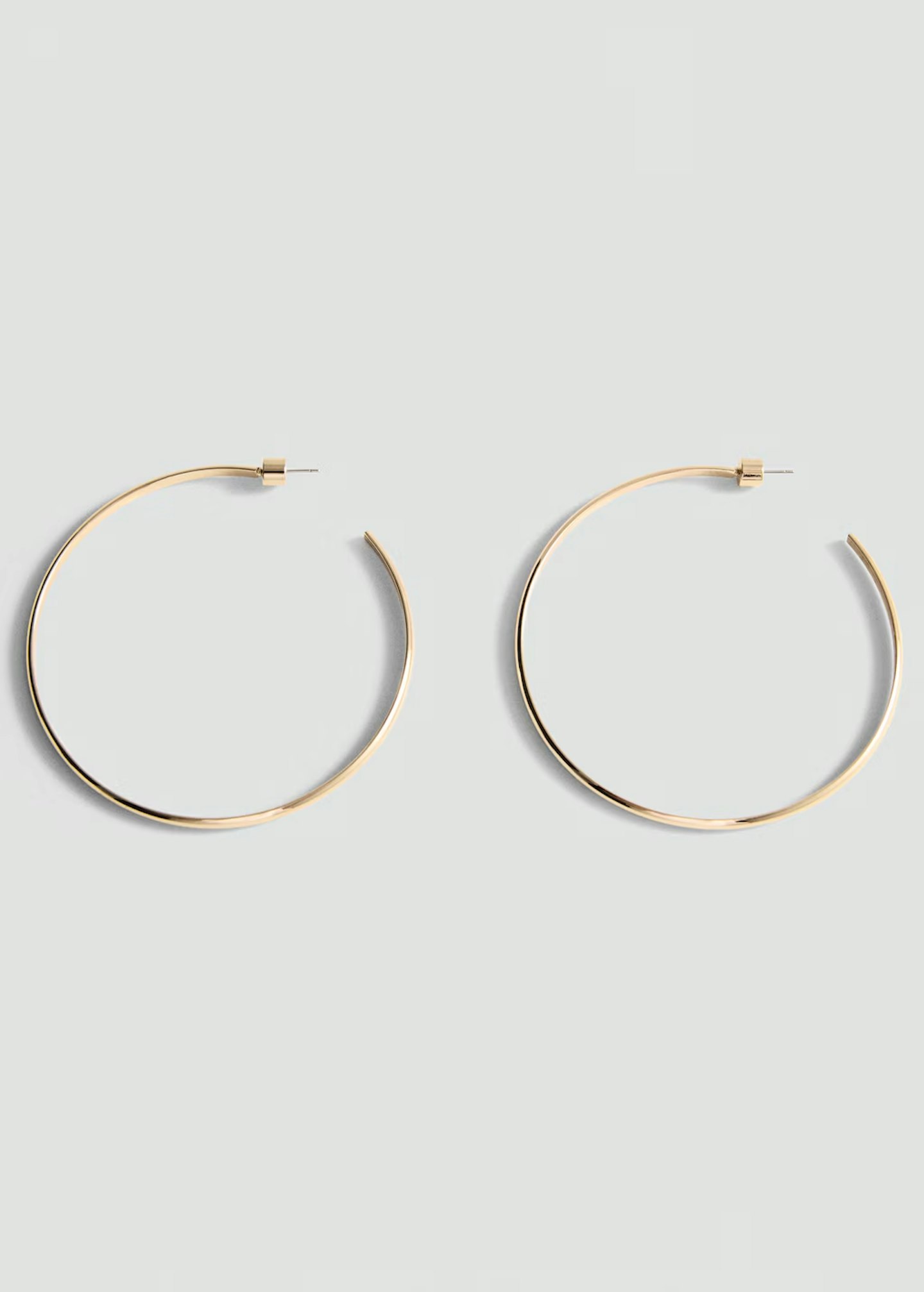 Mango Thin Gold Hoop Earrings