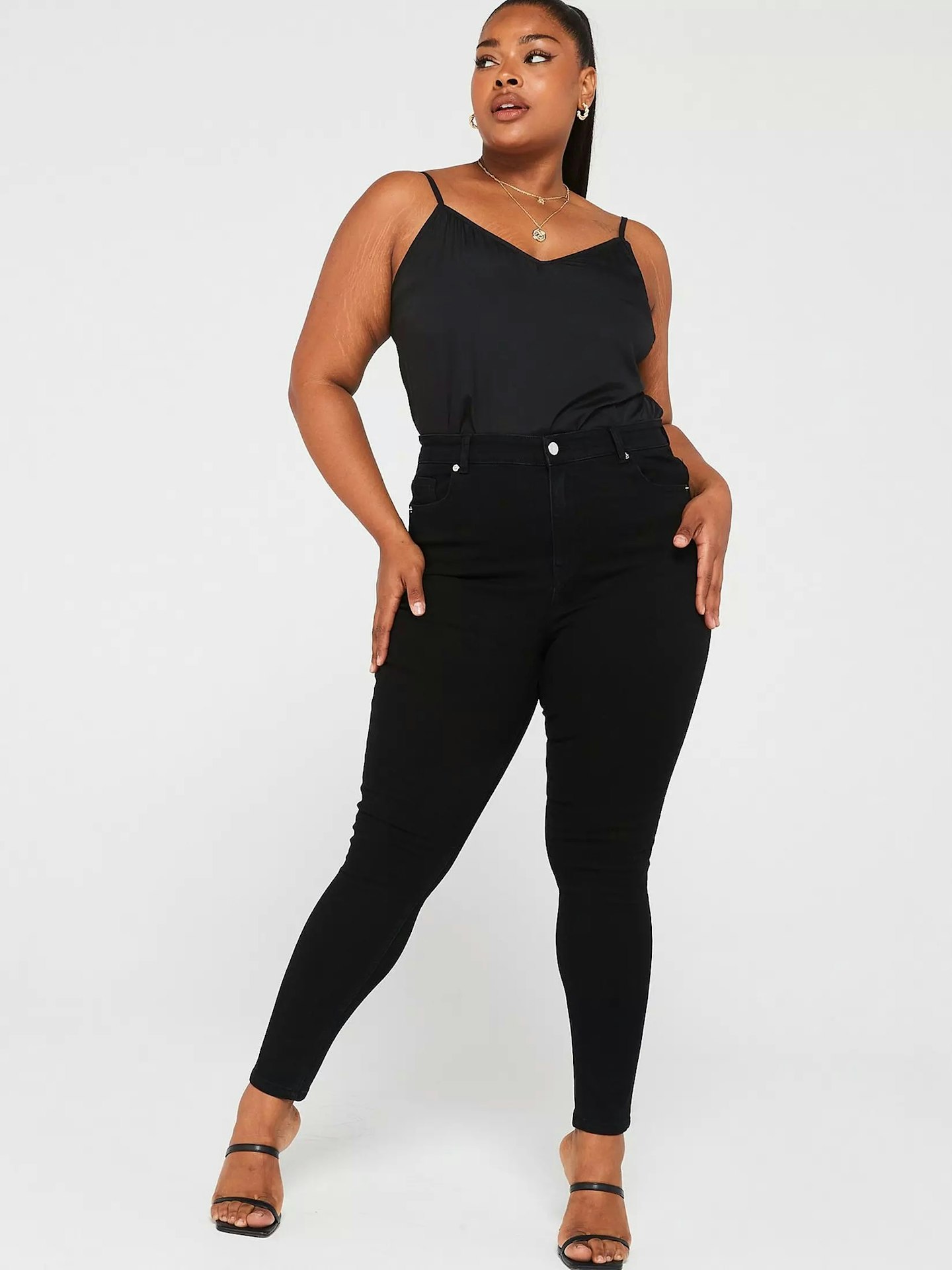 Supersoft high waisted skinny jean – black