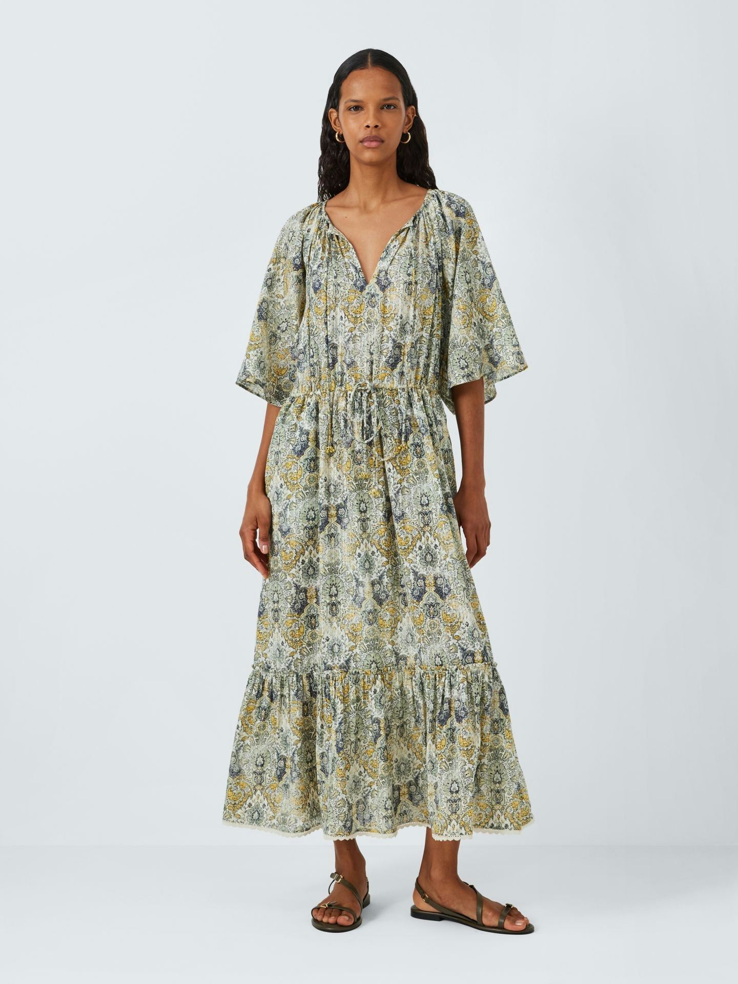 John Lewis Green Paisley Printed Dress